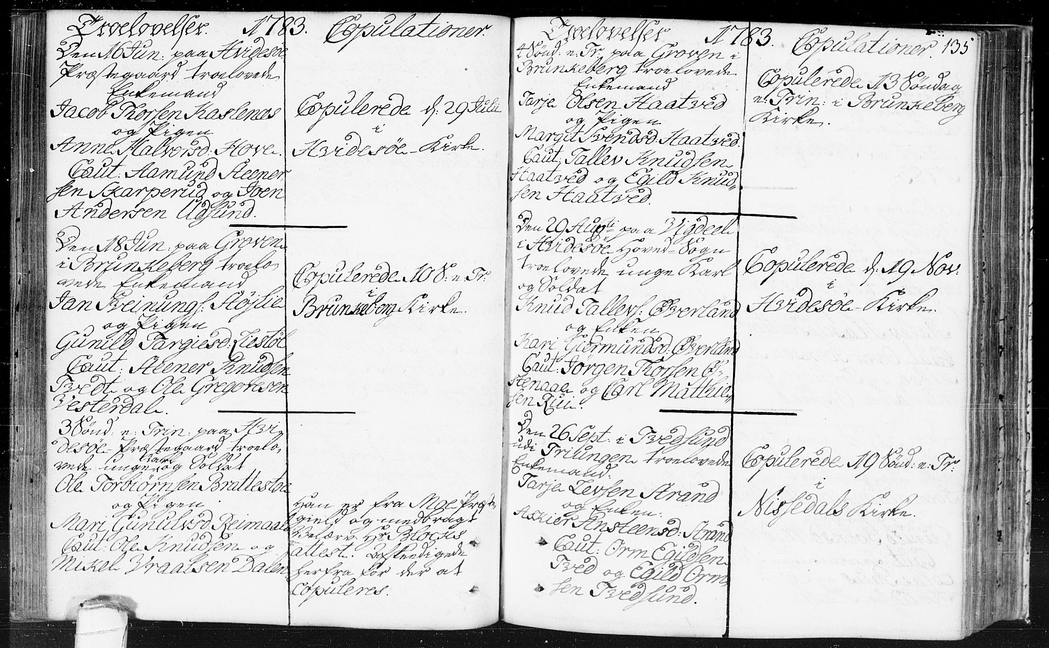 Kviteseid kirkebøker, SAKO/A-276/F/Fa/L0002: Parish register (official) no. I 2, 1773-1786, p. 135