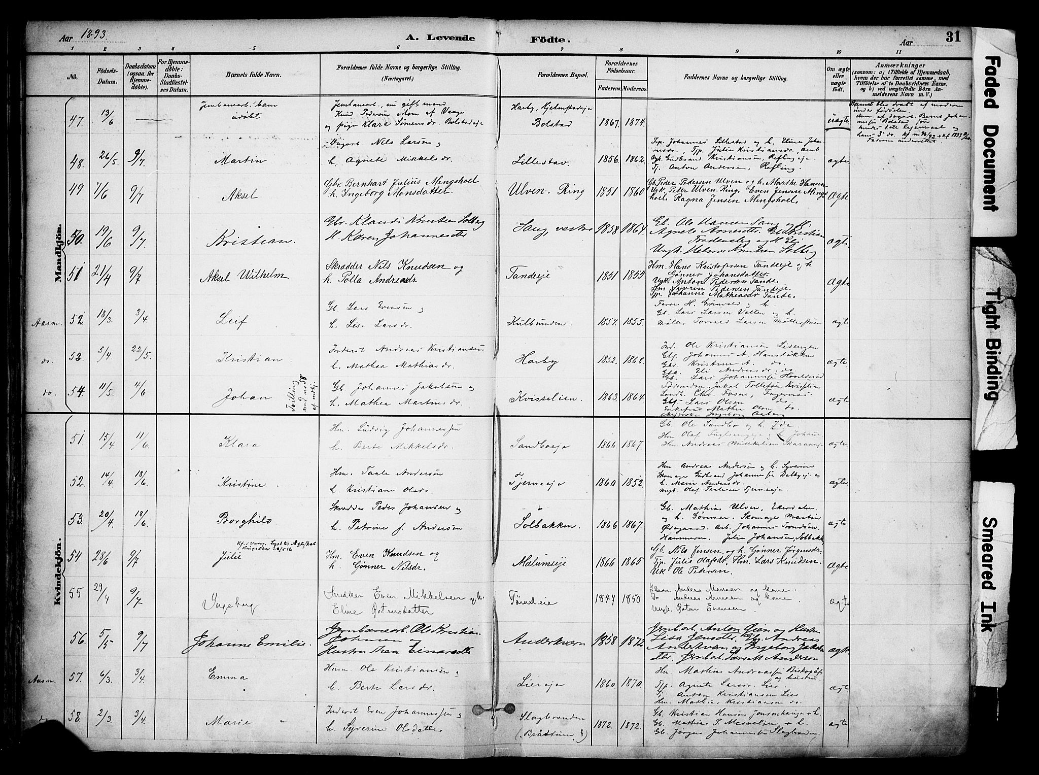 Ringsaker prestekontor, AV/SAH-PREST-014/K/Ka/L0017: Parish register (official) no. 17, 1891-1902, p. 31