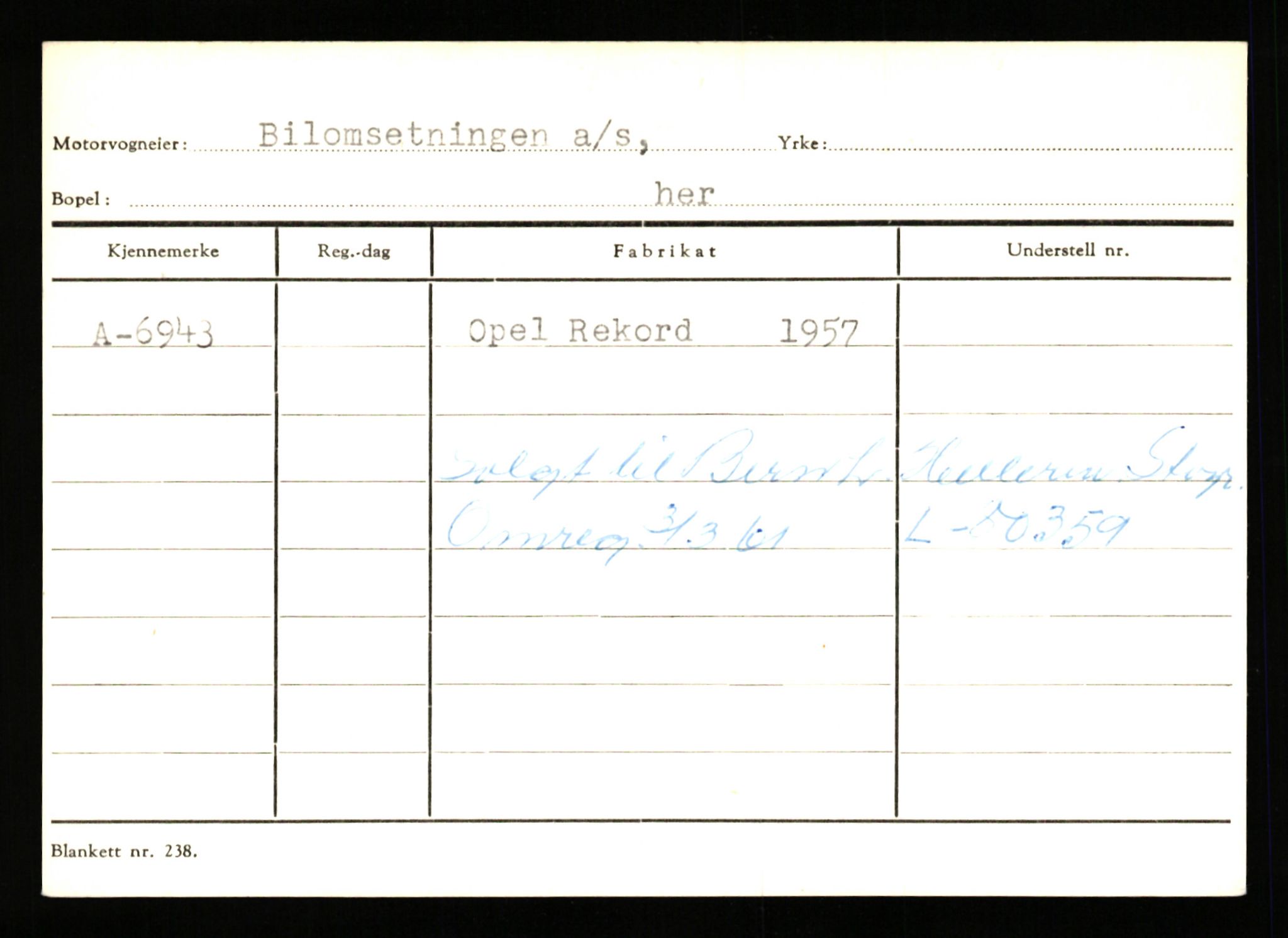 Stavanger trafikkstasjon, SAST/A-101942/0/G/L0002: Registreringsnummer: 5791 - 10405, 1930-1971, p. 483