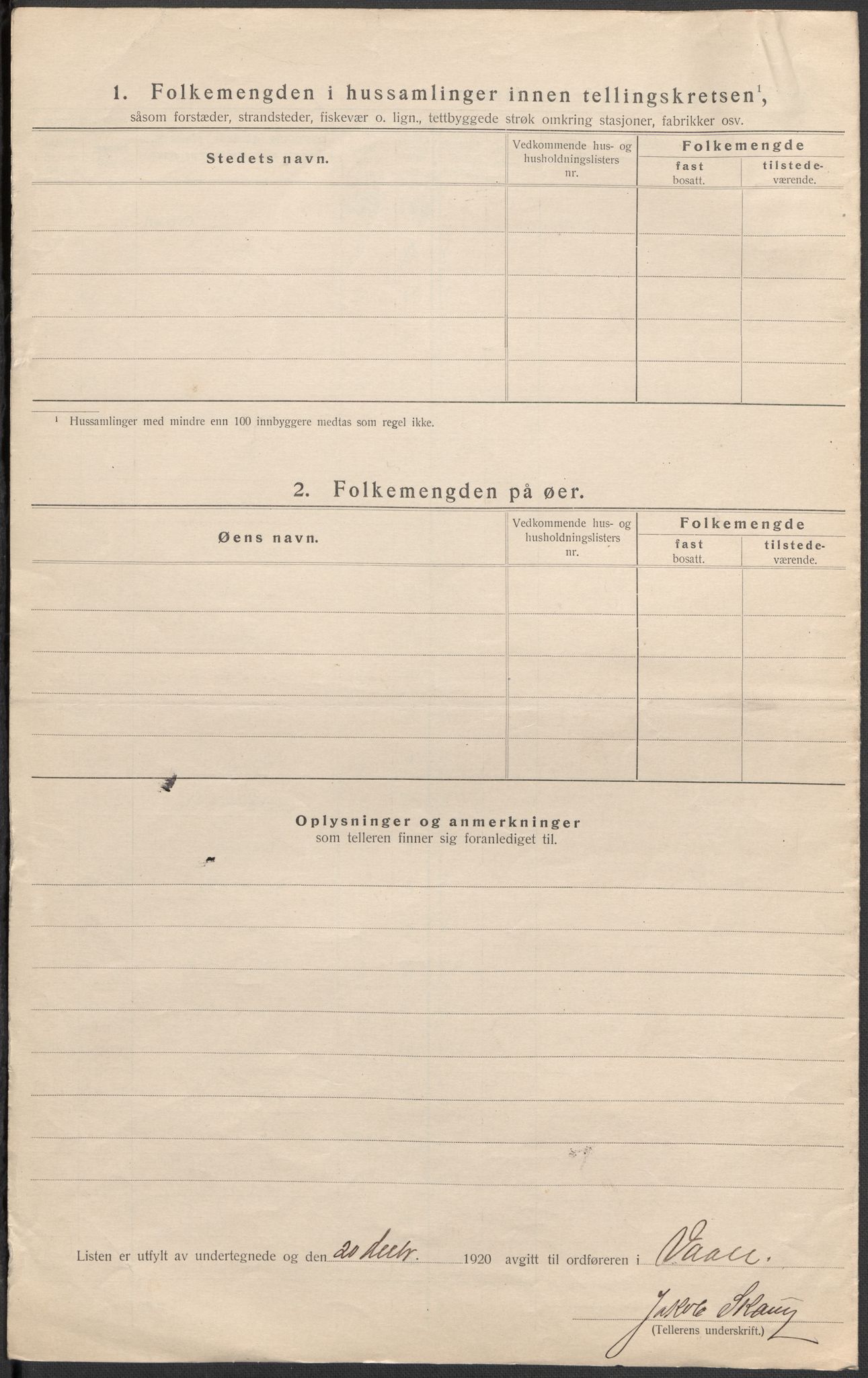SAKO, 1920 census for Våle, 1920, p. 27