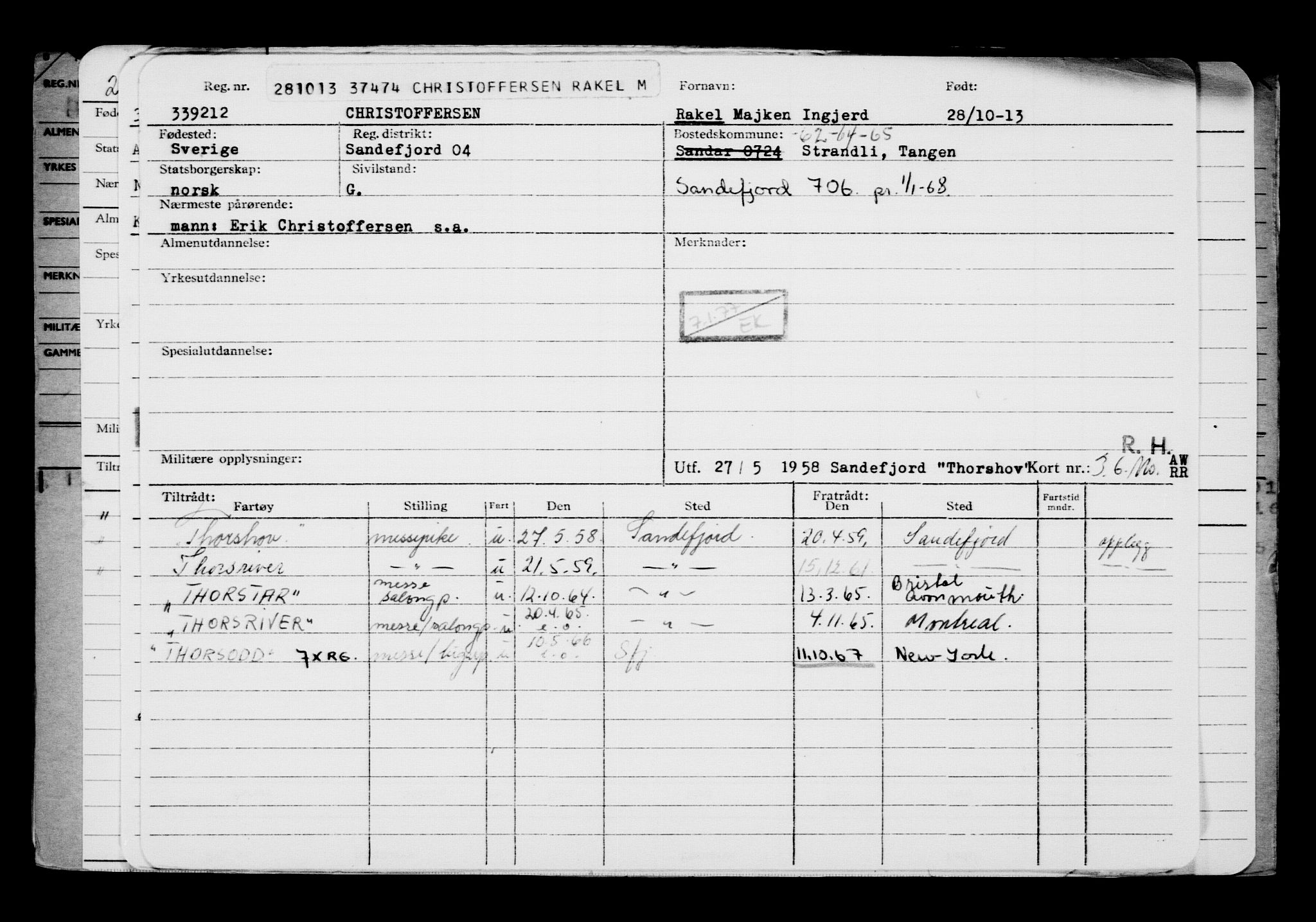 Direktoratet for sjømenn, AV/RA-S-3545/G/Gb/L0116: Hovedkort, 1913, p. 259