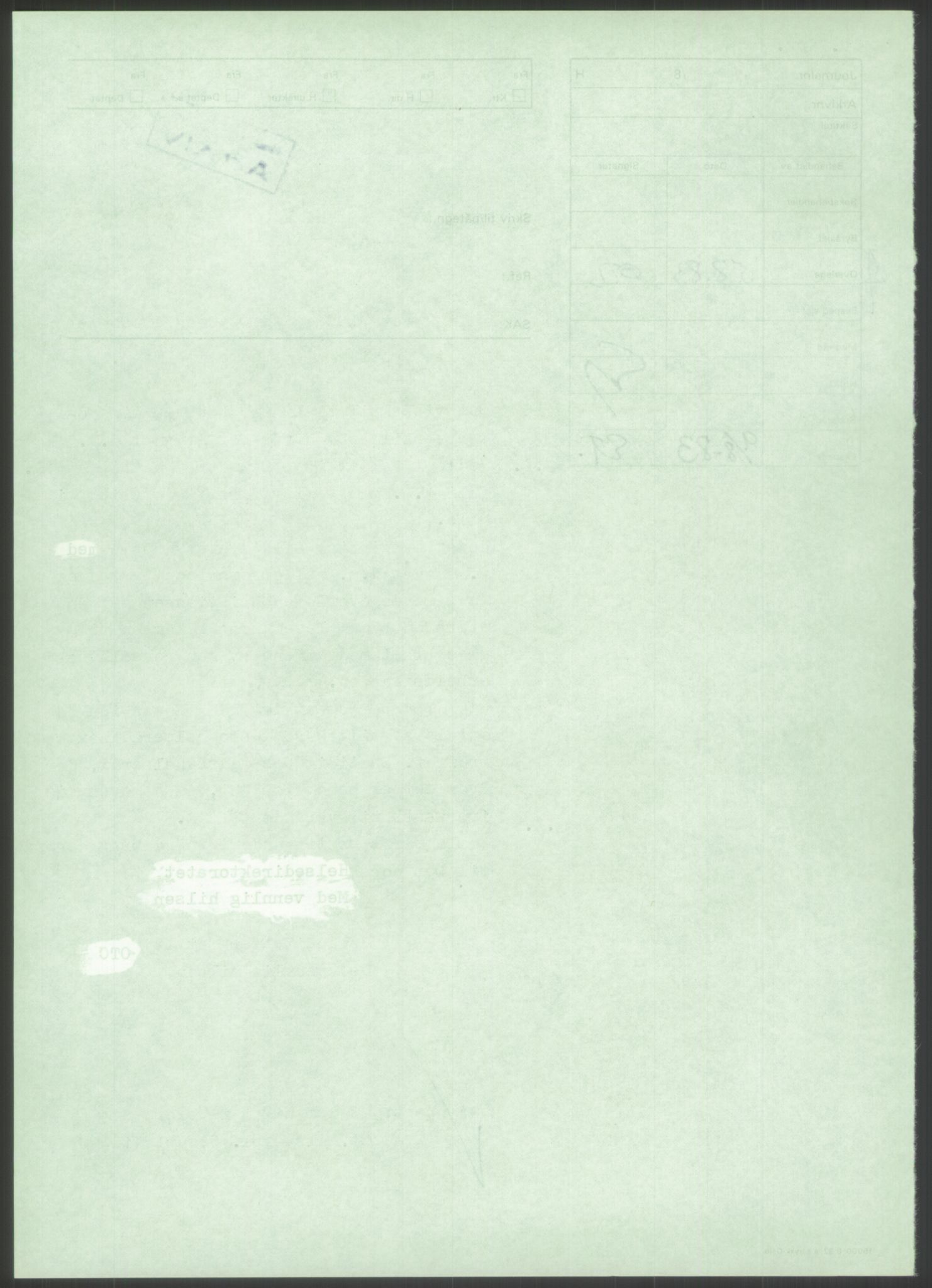 Sosialdepartementet, Helsedirektoratet, Hygienekontoret, H5, AV/RA-S-1287/2/D/Dc/L0151/0001: -- / Aids, 1983, p. 30