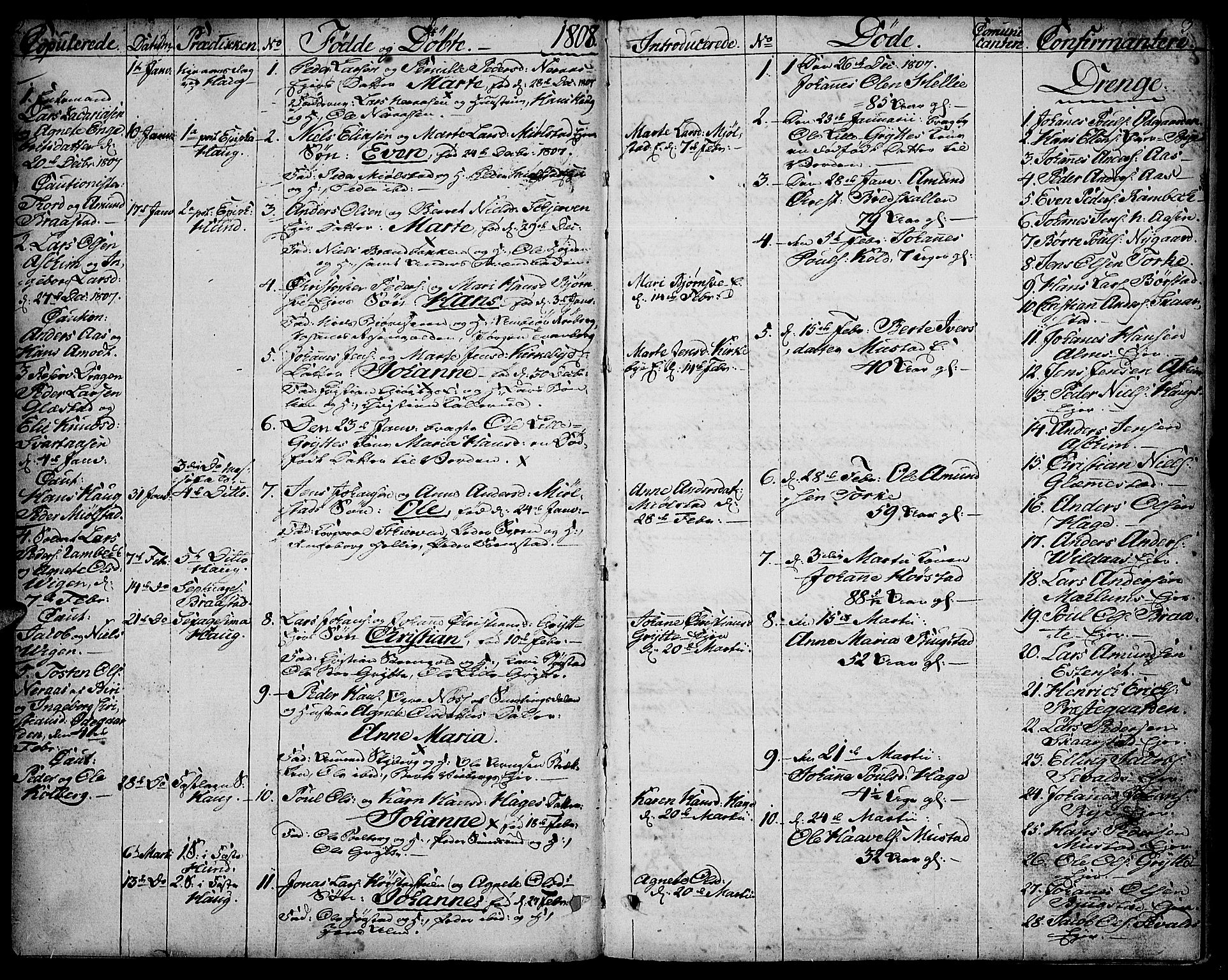 Vardal prestekontor, SAH/PREST-100/H/Ha/Haa/L0003: Parish register (official) no. 3, 1808-1814, p. 2-3
