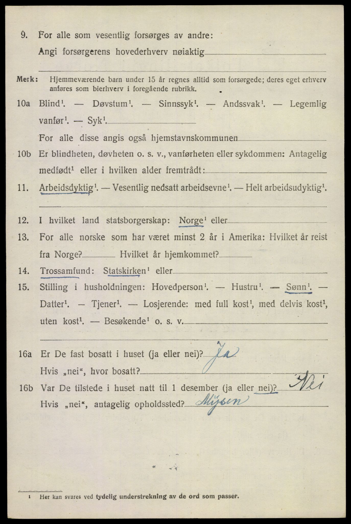 SAKO, 1920 census for Andebu, 1920, p. 2245