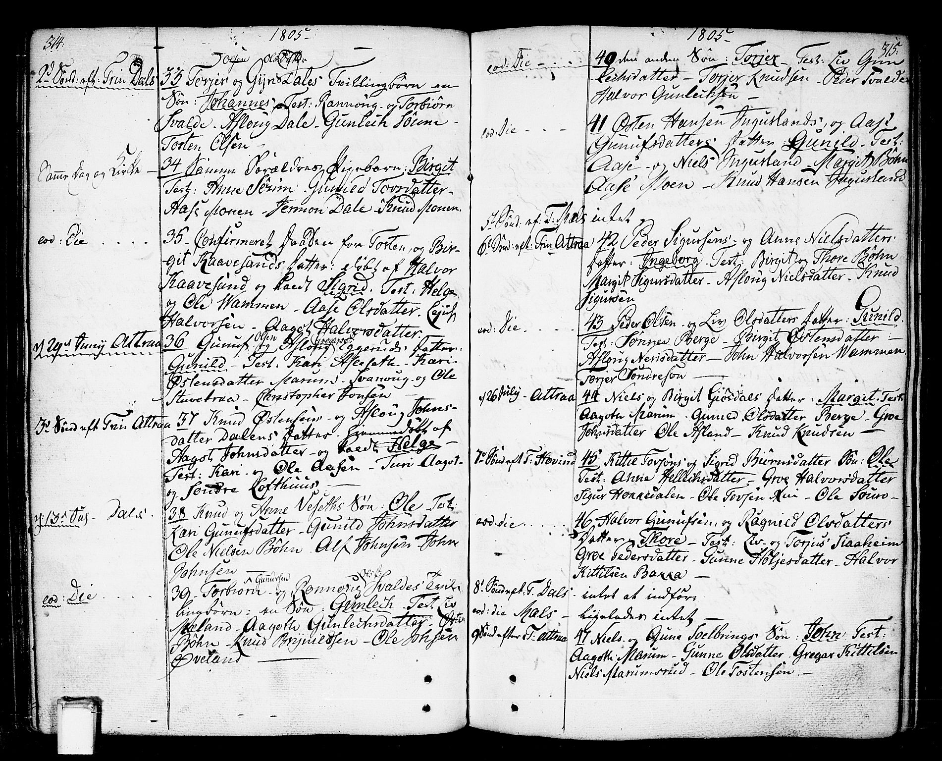 Tinn kirkebøker, SAKO/A-308/F/Fa/L0002: Parish register (official) no. I 2, 1757-1810, p. 314-315