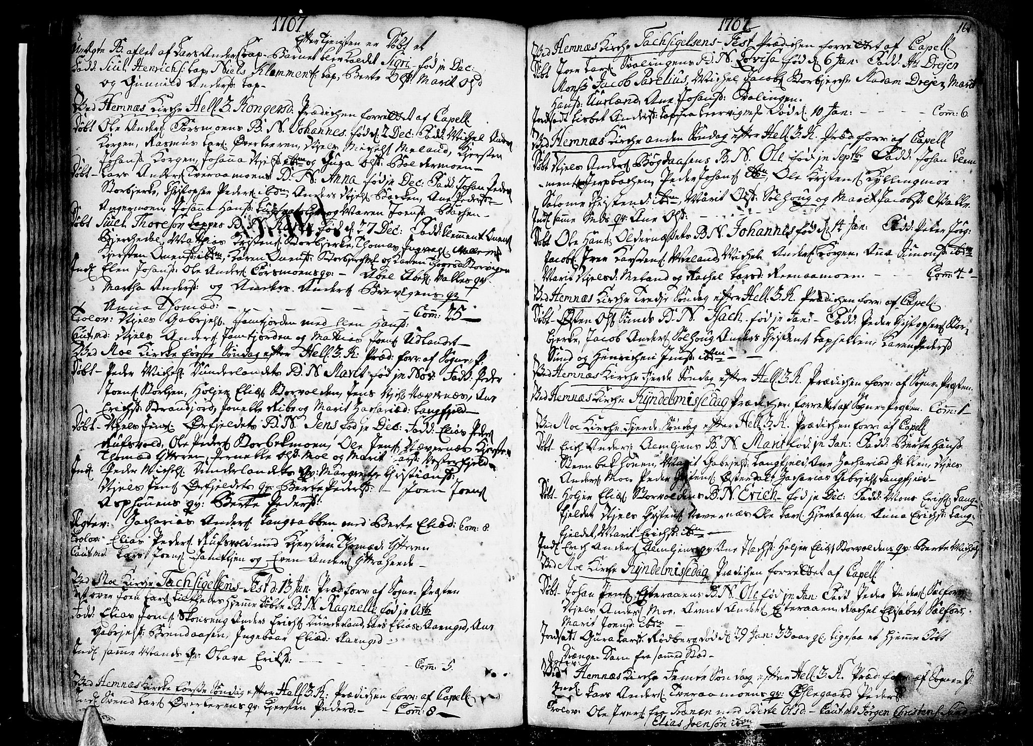 Ministerialprotokoller, klokkerbøker og fødselsregistre - Nordland, SAT/A-1459/825/L0348: Parish register (official) no. 825A04, 1752-1788, p. 161