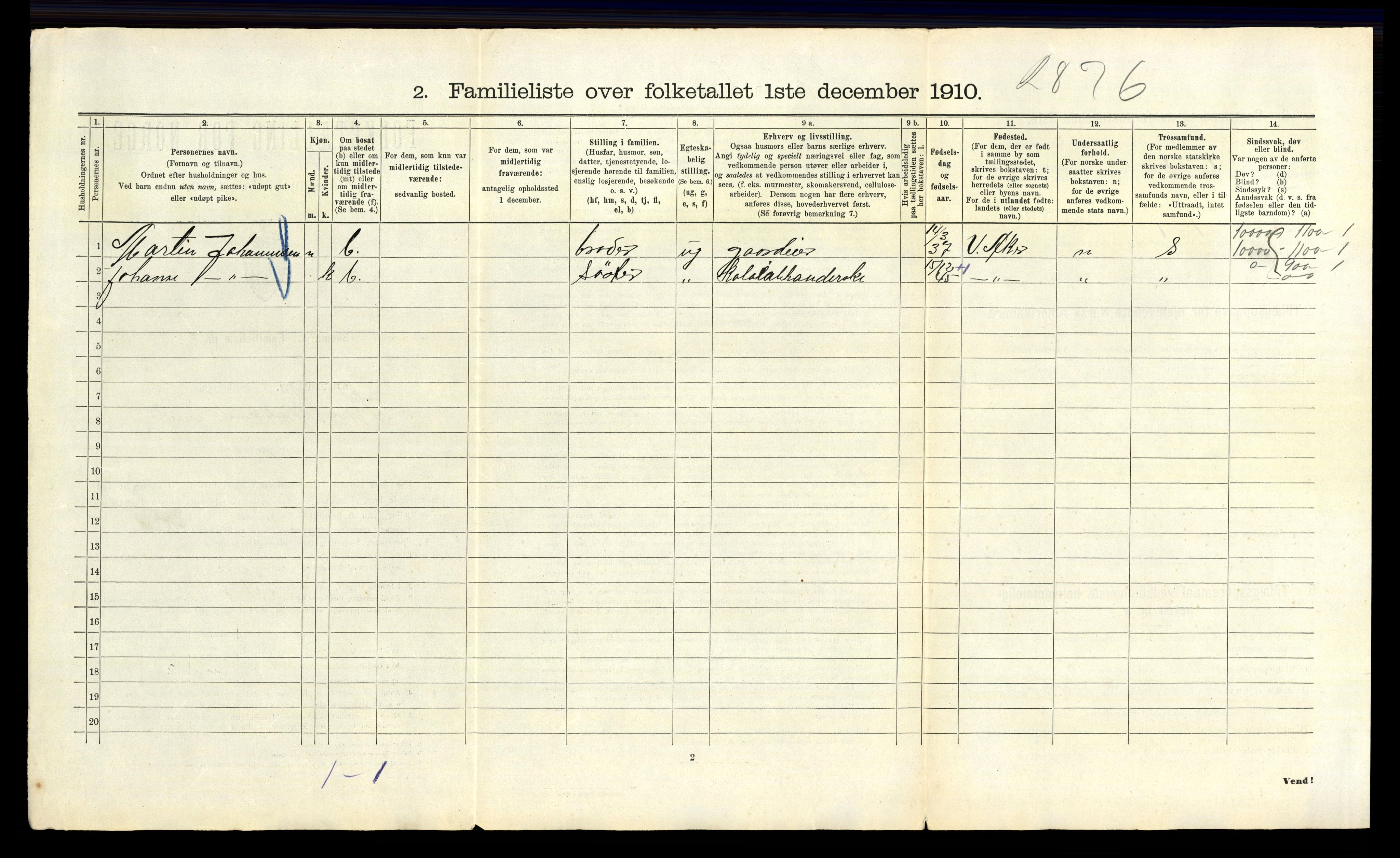 RA, 1910 census for Kristiania, 1910, p. 53146