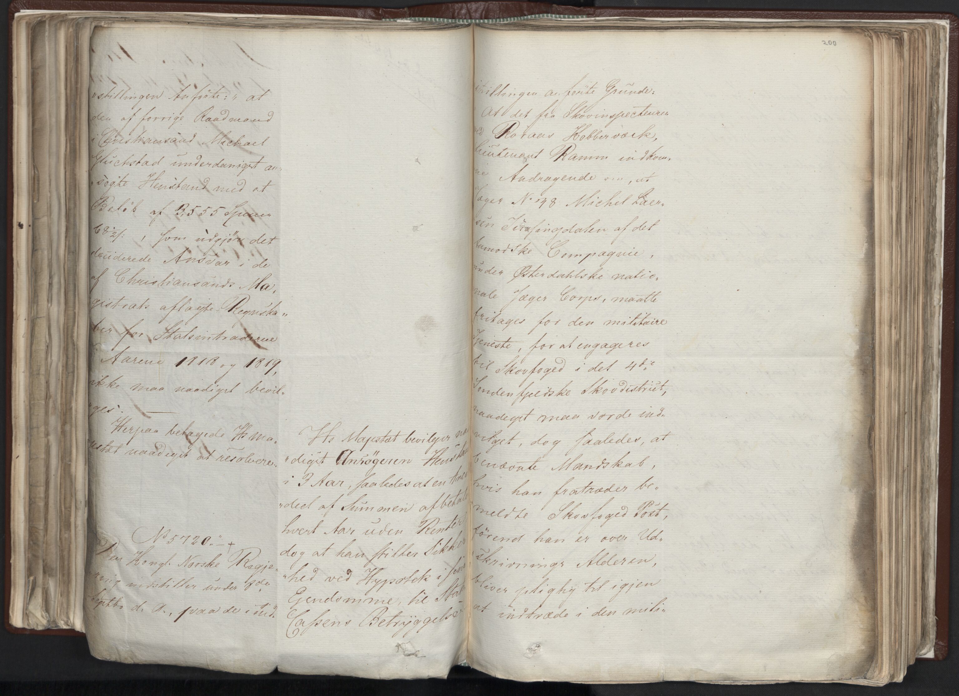 Statsrådssekretariatet, AV/RA-S-1001/A/Ab/L0012: Kgl. res. nr. 5679-6008 II, 1821, p. 199b-200a