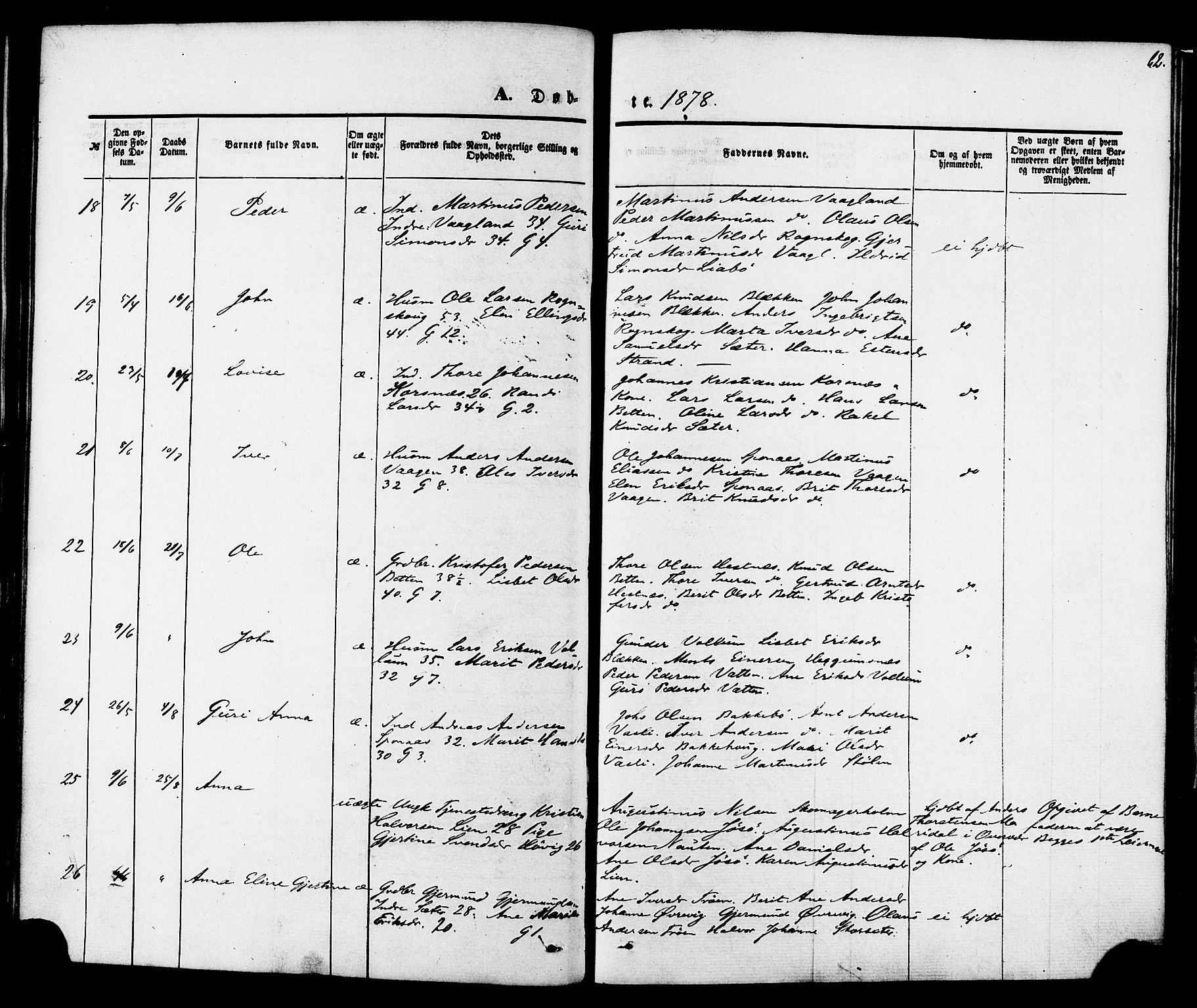 Ministerialprotokoller, klokkerbøker og fødselsregistre - Møre og Romsdal, AV/SAT-A-1454/576/L0884: Parish register (official) no. 576A02, 1865-1879, p. 62