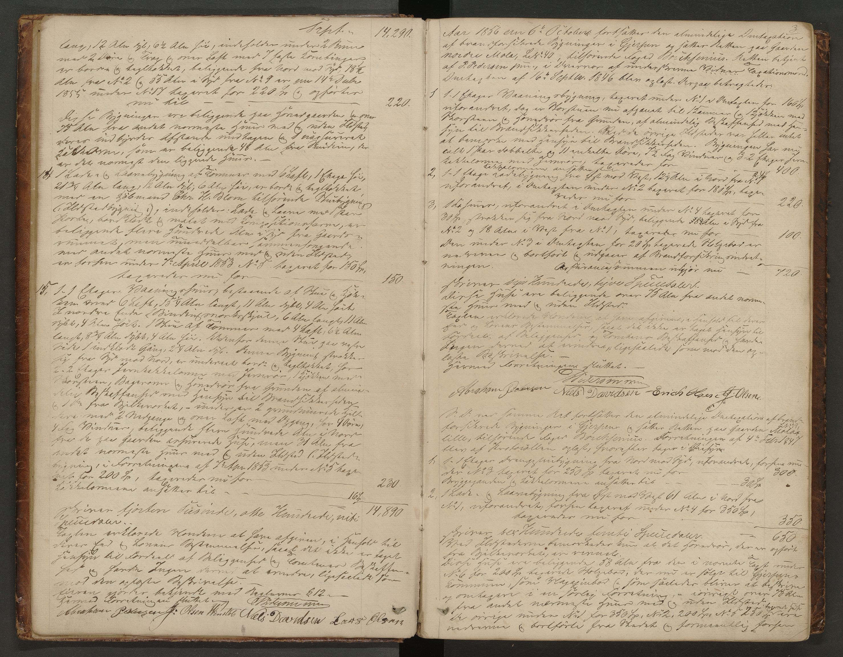 Gjerpen og Siljan lensmannskontor, AV/SAKO-A-555/Y/Ye/Yea/L0002: Branntakstprotokoll, 1856-1873