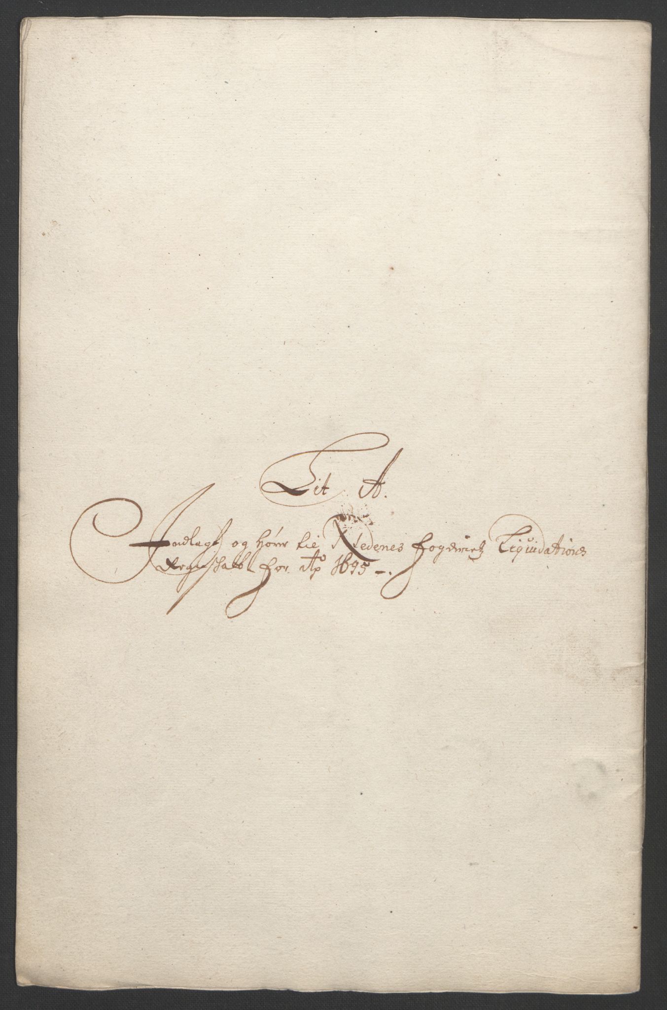 Rentekammeret inntil 1814, Reviderte regnskaper, Fogderegnskap, AV/RA-EA-4092/R39/L2312: Fogderegnskap Nedenes, 1693-1695, p. 242