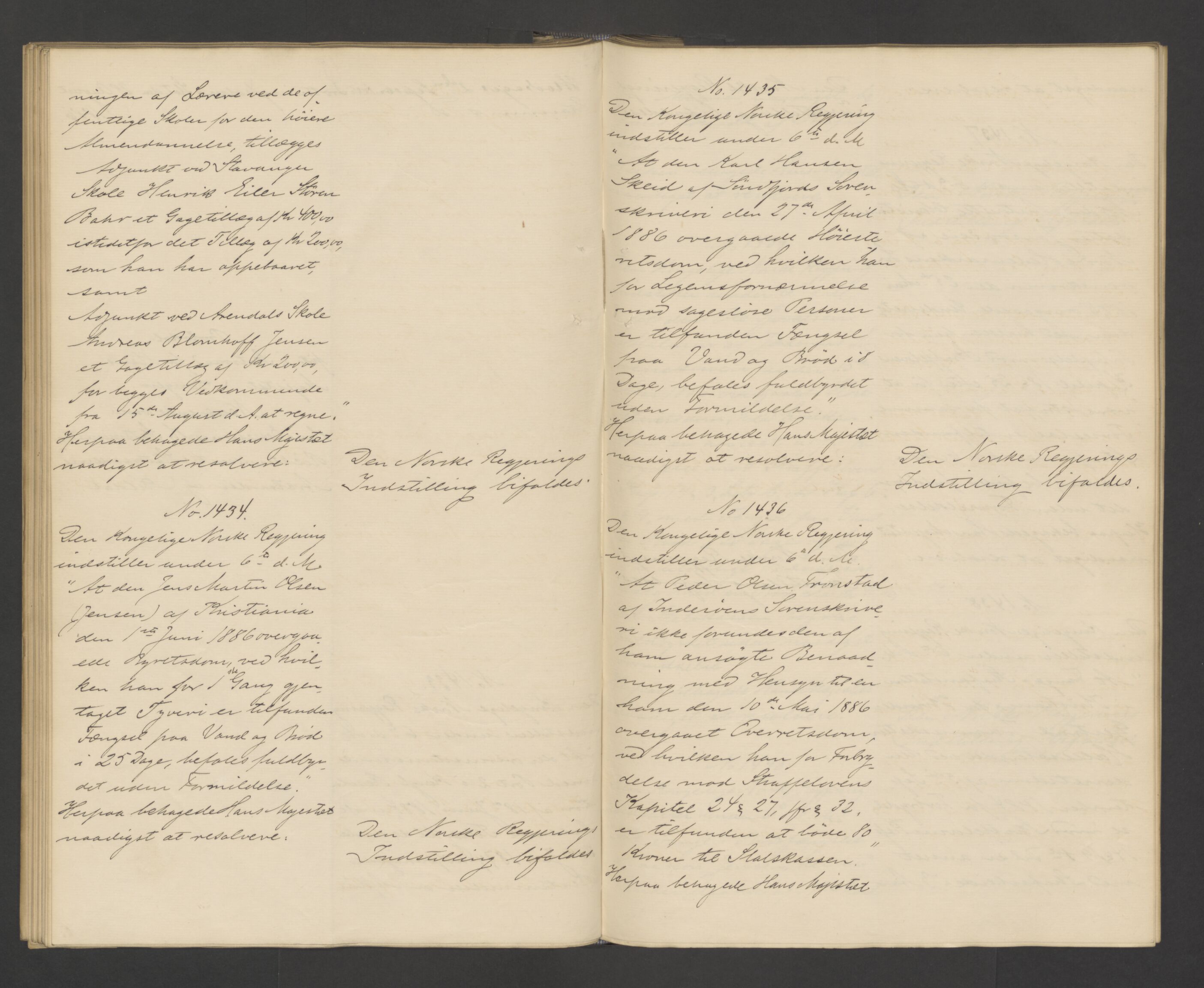 Statsrådssekretariatet, AV/RA-S-1001/A/Ab/L0148: Kgl. res. nr. 1129-2113, 2. halvår, 1886