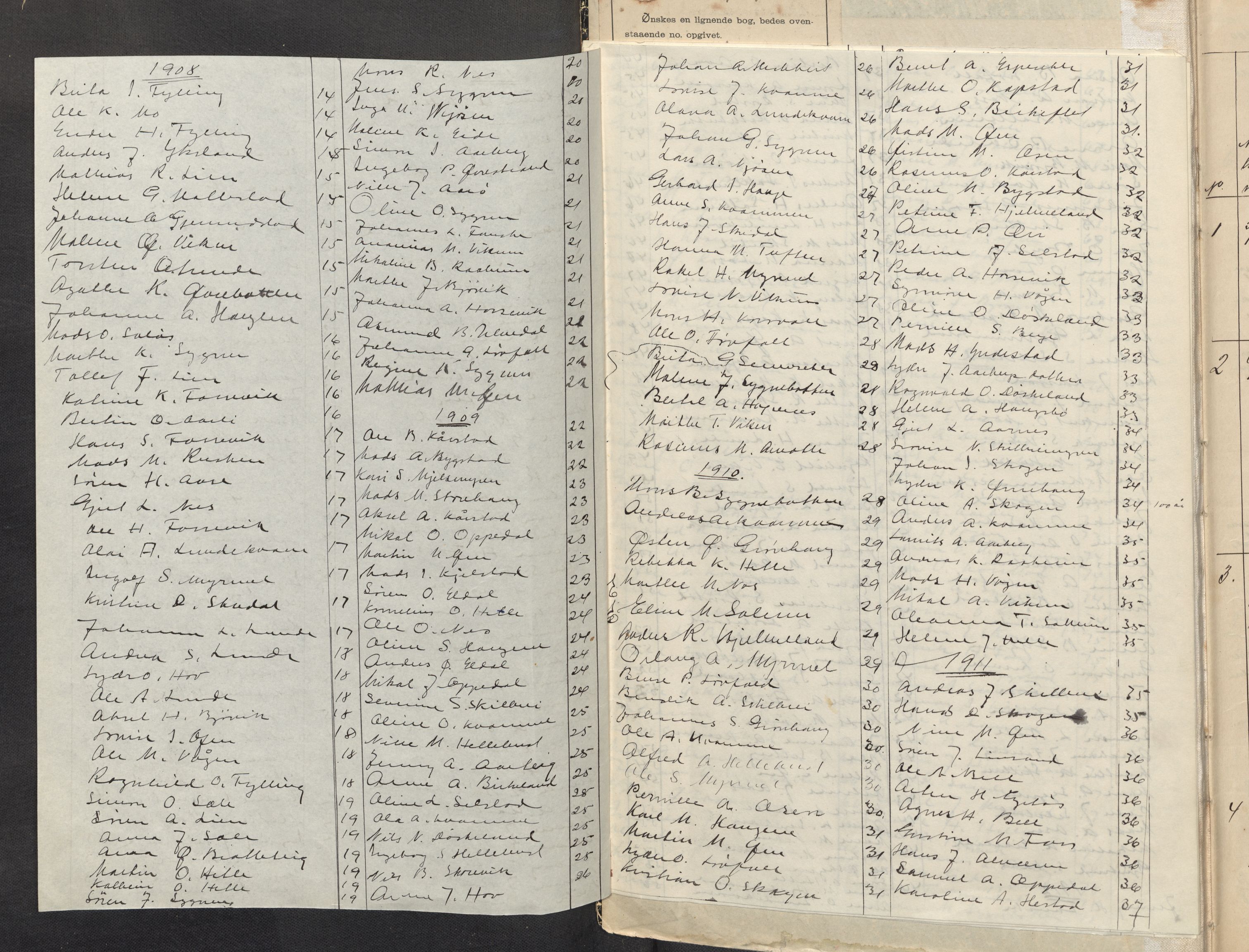 Lensmannen i Gaular, AV/SAB-A-27601/0006/L0002: Dødsfallprotokoll, 1906-1921