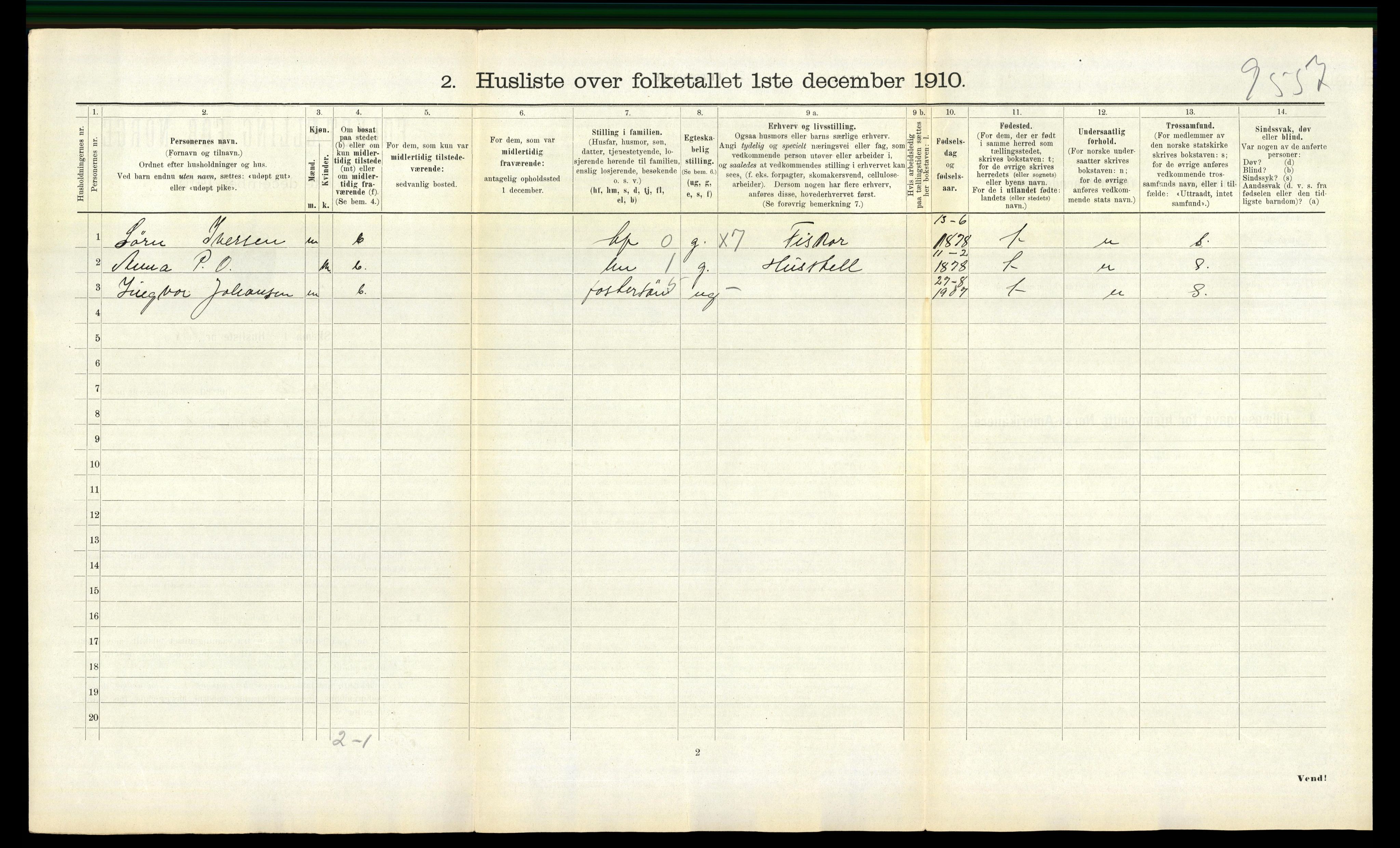RA, 1910 census for Frosta, 1910, p. 446