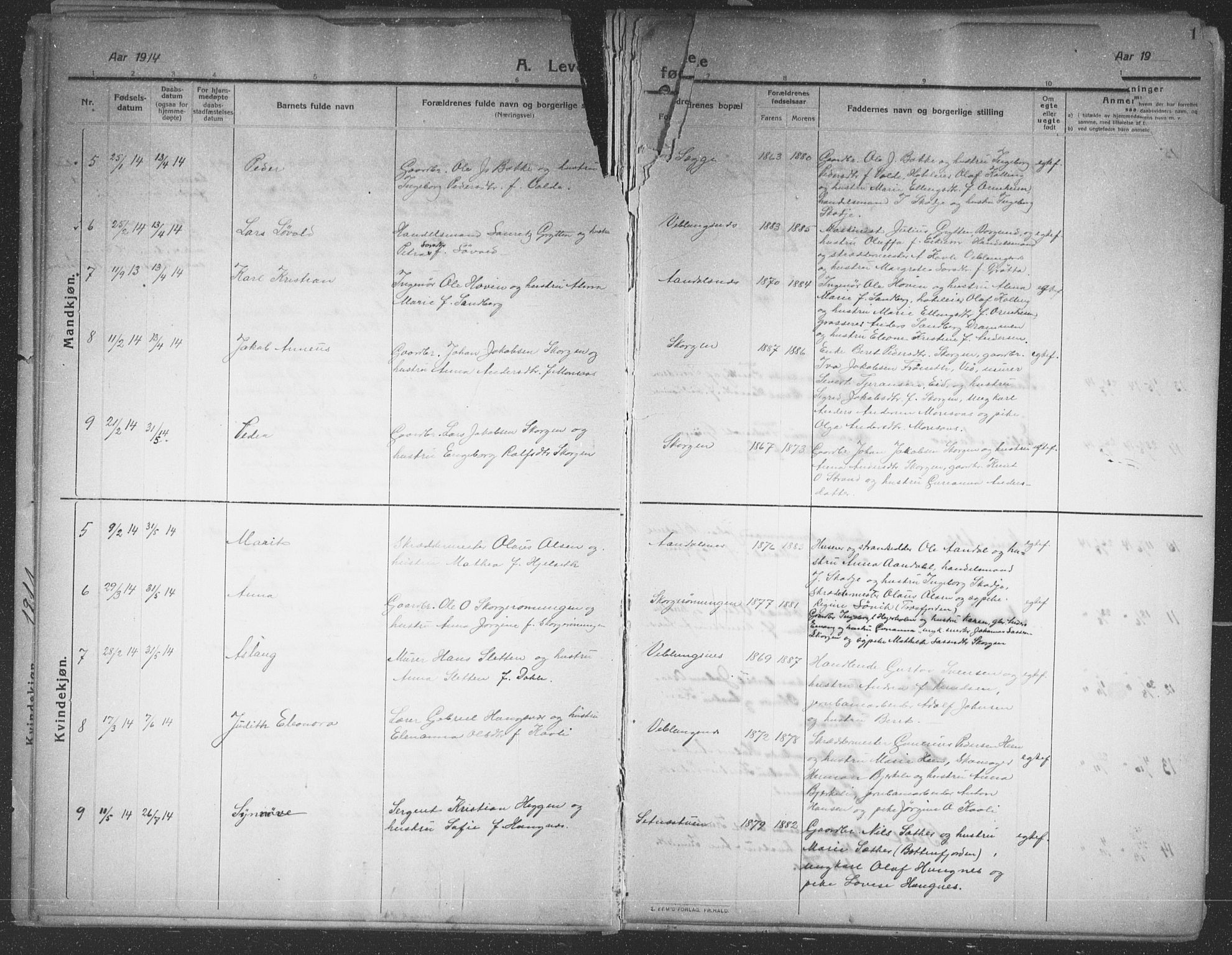 Ministerialprotokoller, klokkerbøker og fødselsregistre - Møre og Romsdal, AV/SAT-A-1454/544/L0581: Parish register (copy) no. 544C03, 1910-1937, p. 16