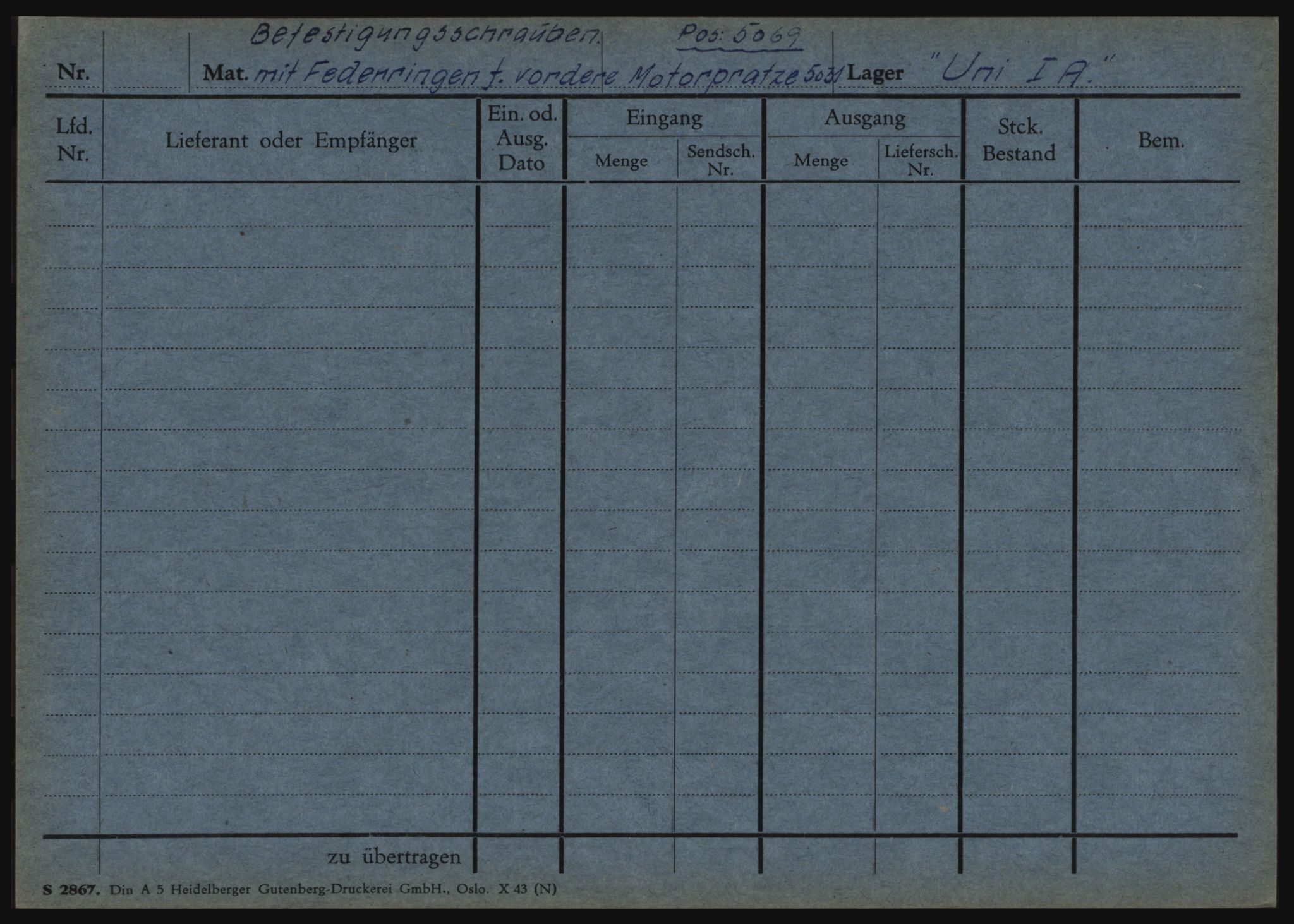 Tyske arkiver, Organisation Todt (OT), Einsatzgruppe Wiking, AV/RA-RAFA-2188/1/O/O12/L0002: Kartotek - Elektromaterial etc A-Z, 1940-1945, p. 44