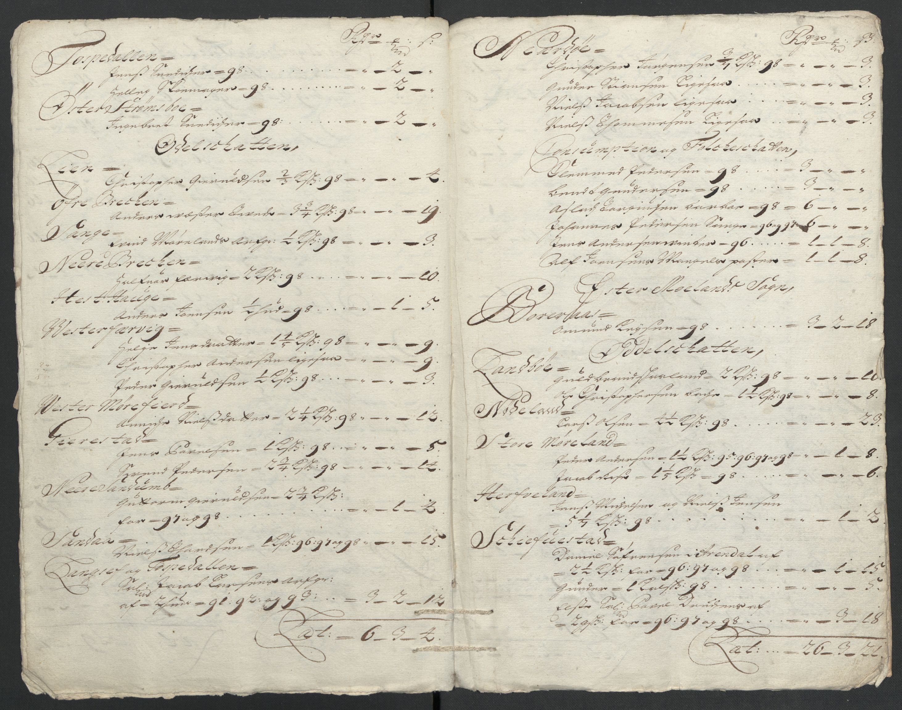 Rentekammeret inntil 1814, Reviderte regnskaper, Fogderegnskap, AV/RA-EA-4092/R39/L2314: Fogderegnskap Nedenes, 1698-1699, p. 17