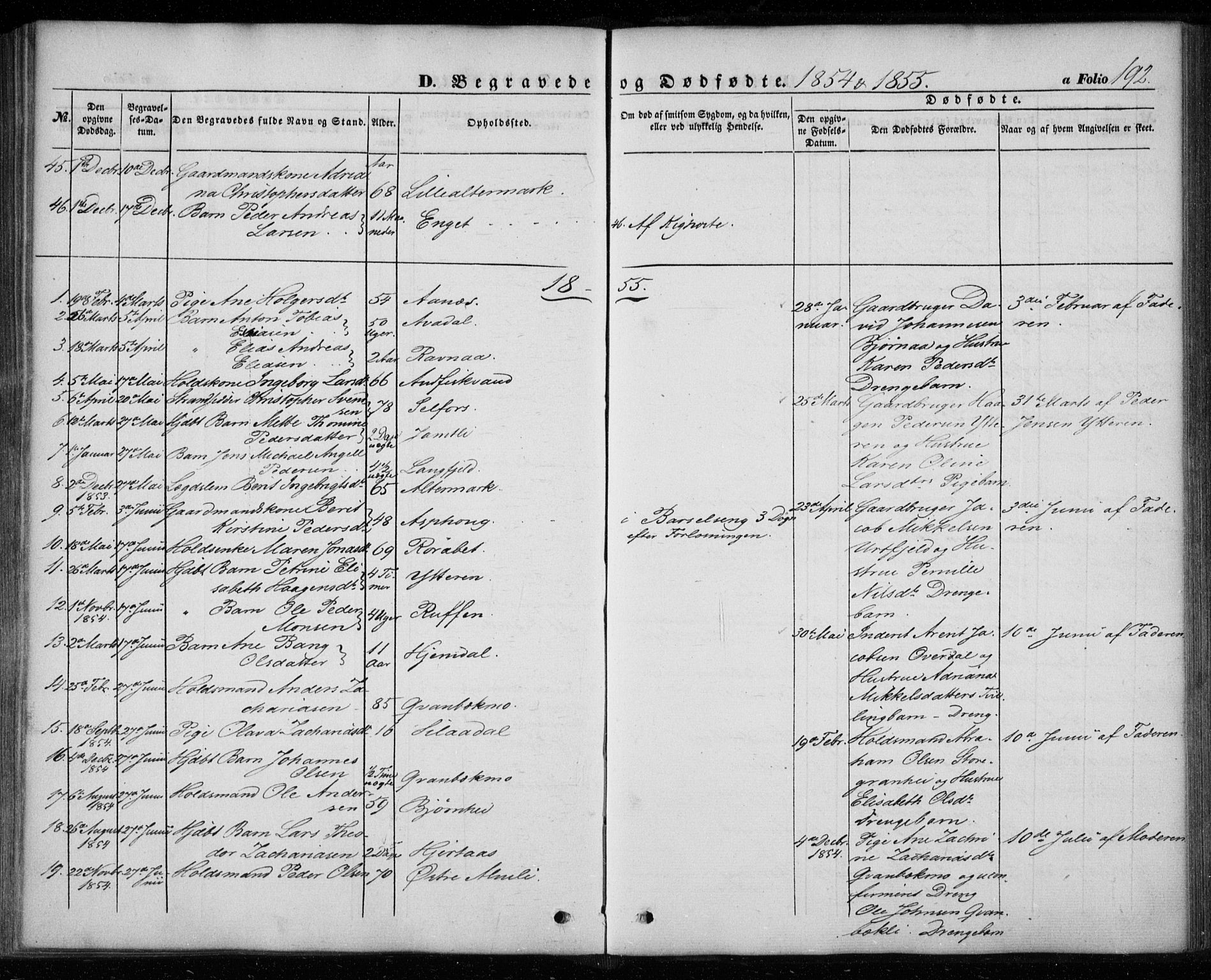 Ministerialprotokoller, klokkerbøker og fødselsregistre - Nordland, AV/SAT-A-1459/827/L0392: Parish register (official) no. 827A04, 1853-1866, p. 192