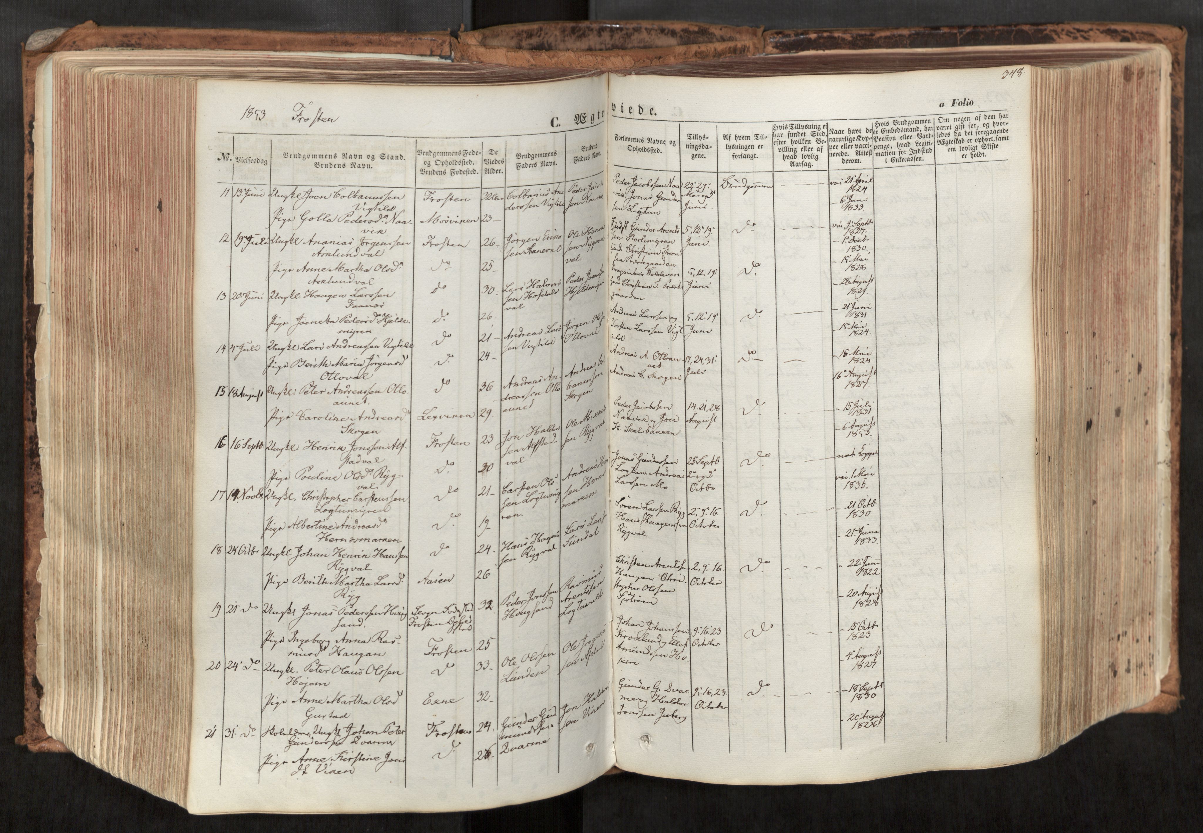 Ministerialprotokoller, klokkerbøker og fødselsregistre - Nord-Trøndelag, AV/SAT-A-1458/713/L0116: Parish register (official) no. 713A07, 1850-1877, p. 348