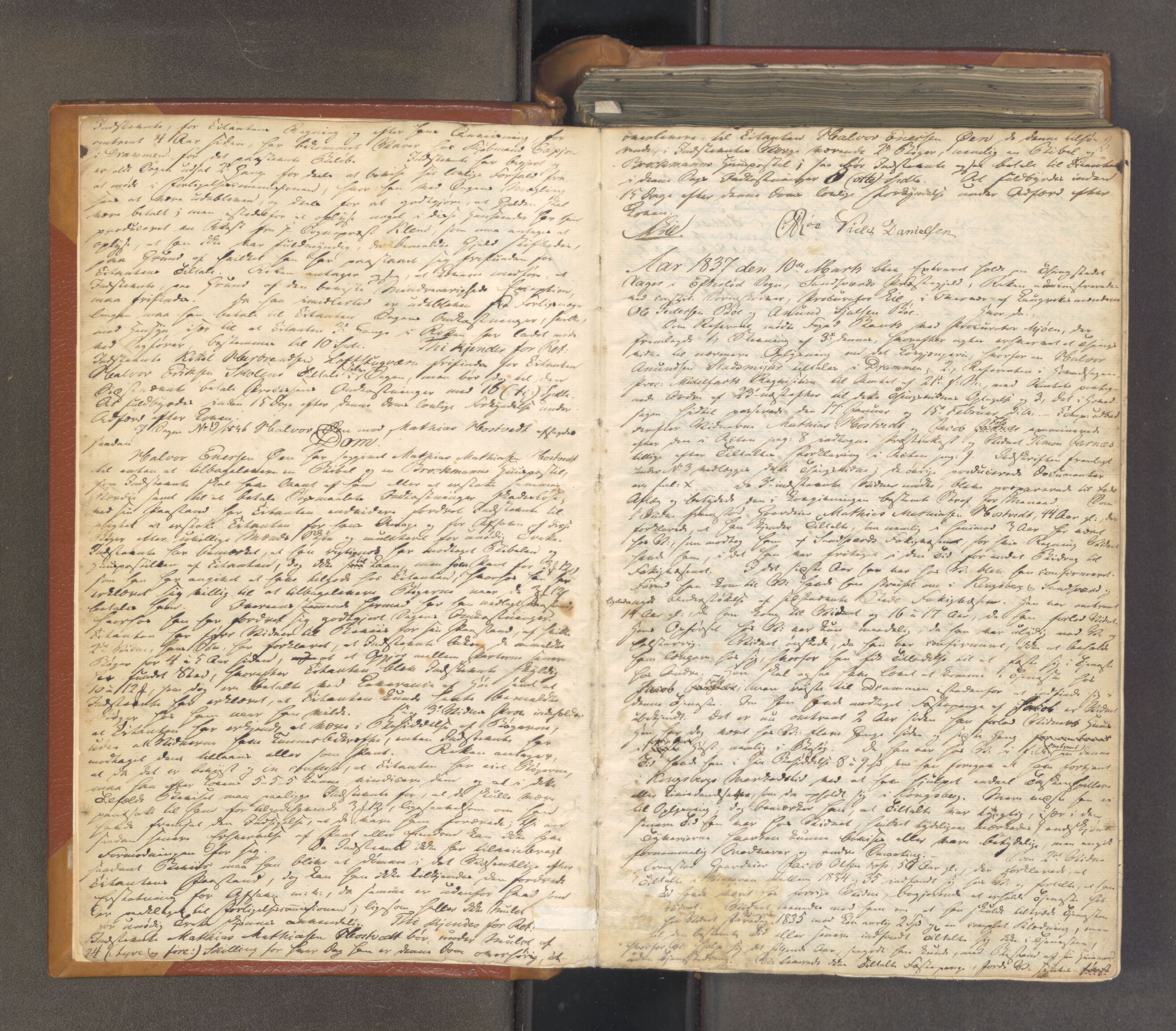 Numedal og Sandsvær sorenskriveri, AV/SAKO-A-128/F/Fa/Faa/L0103: Tingbok for Sandsvær, 1837-1842