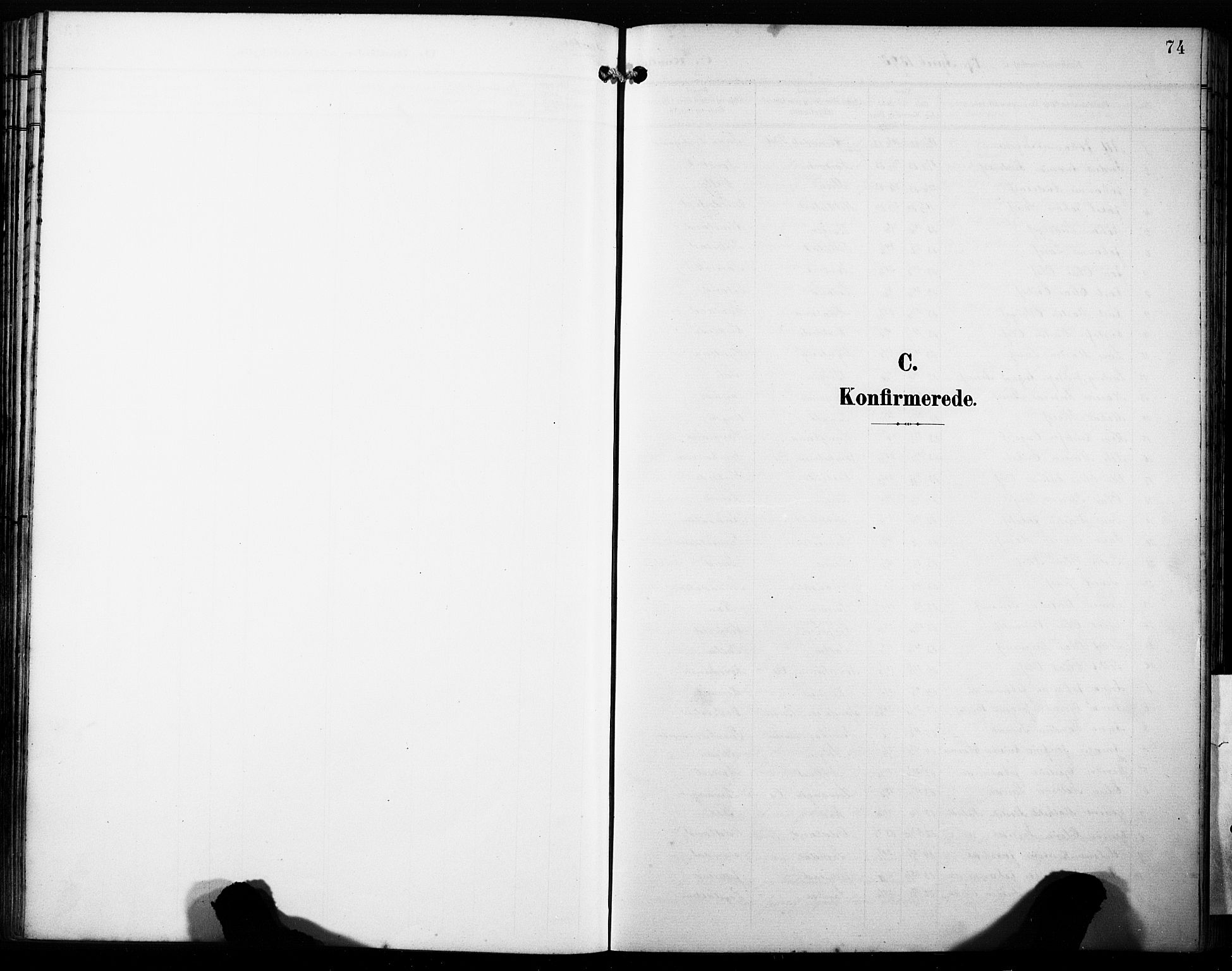 Fana Sokneprestembete, AV/SAB-A-75101/H/Haa/Haab/L0003: Parish register (official) no. B 3, 1898-1907, p. 74