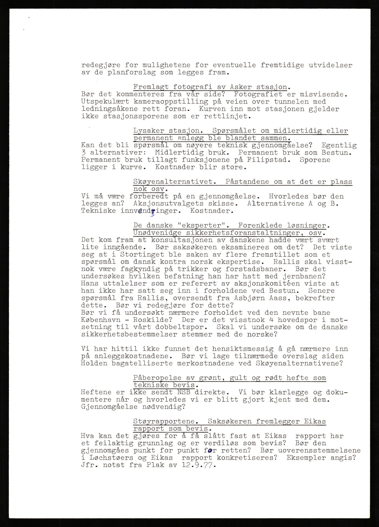Norges statsbaner, Hovedadministrasjonen, Plankontoret for Oslo S, AV/RA-S-5410/D/L0171: Driftsbanegården. Øvrige driftsbanegårder, 1976-1978, p. 66