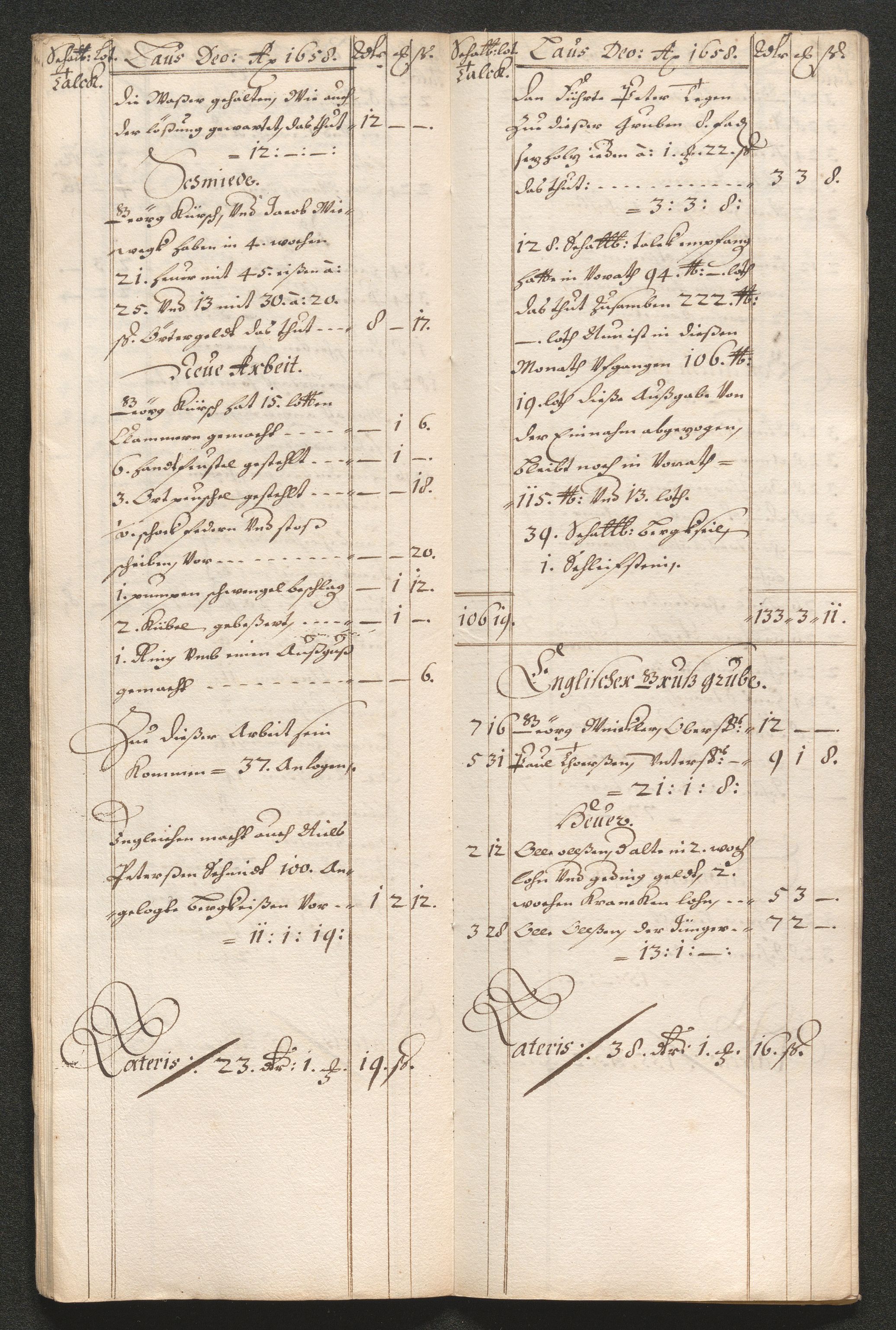 Kongsberg Sølvverk 1623-1816, AV/SAKO-EA-3135/001/D/Dc/Dcd/L0033: Utgiftsregnskap for gruver m.m. , 1658, p. 216