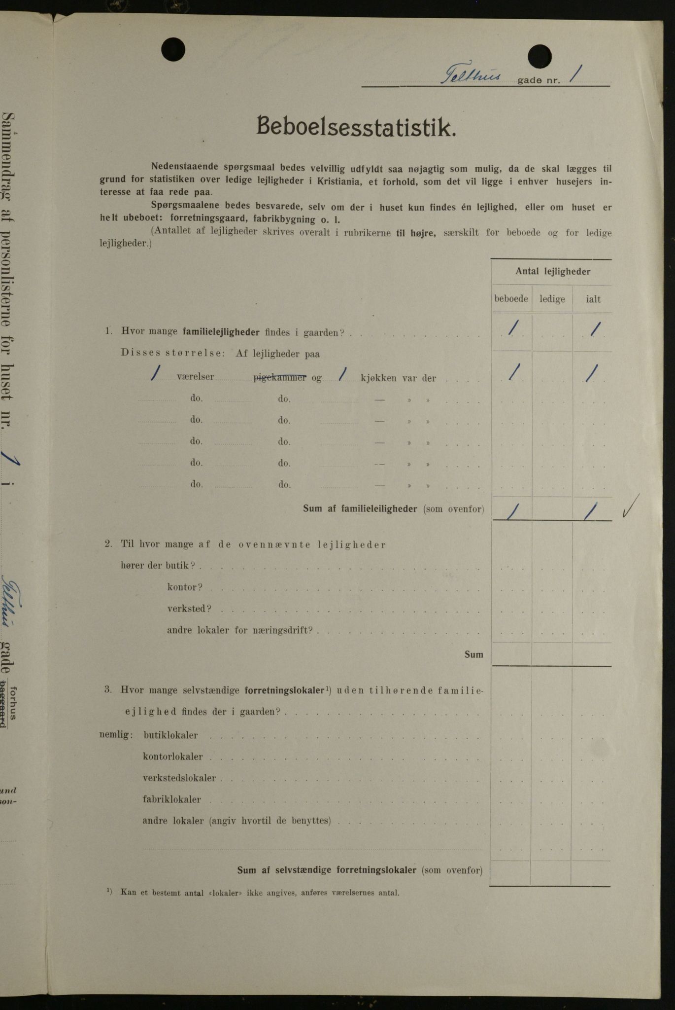 OBA, Municipal Census 1908 for Kristiania, 1908, p. 96689