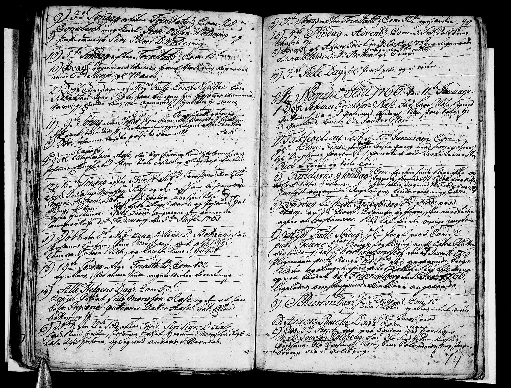 Vik sokneprestembete, AV/SAB-A-81501/H/Haa/Haaa/L0003: Parish register (official) no. A 3 / 2, 1757-1771, p. 74