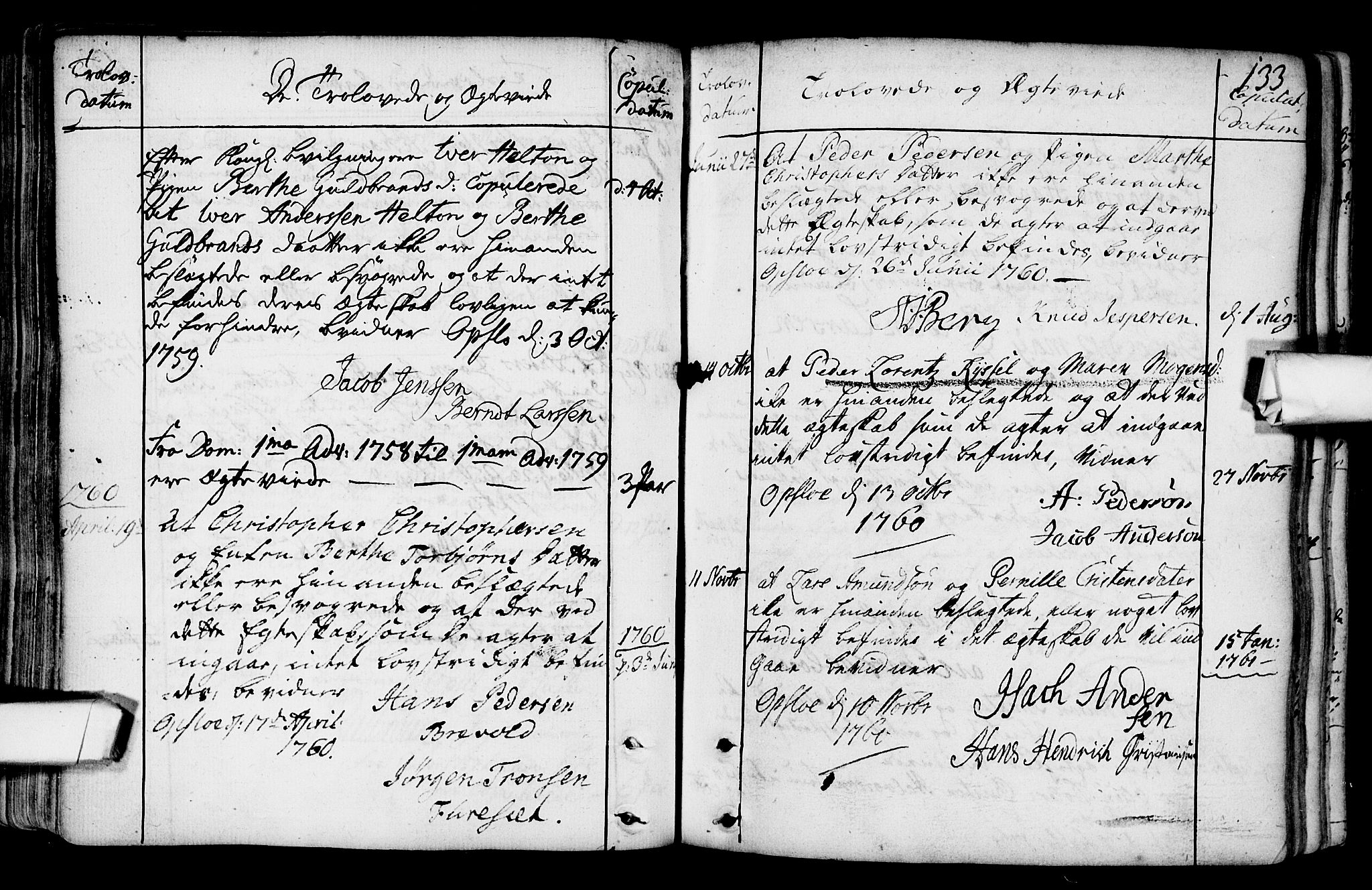 Gamlebyen prestekontor Kirkebøker, AV/SAO-A-10884/F/Fa/L0001: Parish register (official) no. 1, 1734-1818, p. 133