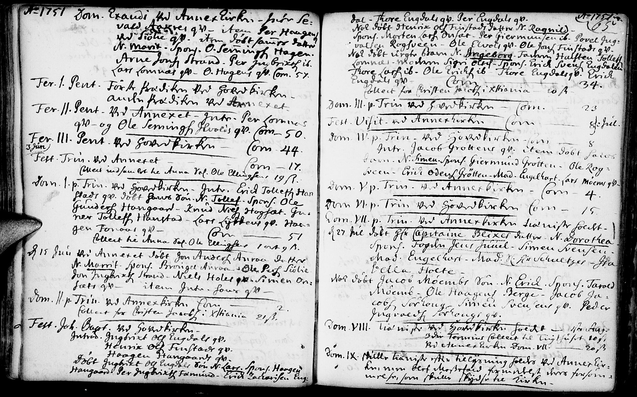 Rendalen prestekontor, AV/SAH-PREST-054/H/Ha/Haa/L0001: Parish register (official) no. 1, 1733-1787, p. 65