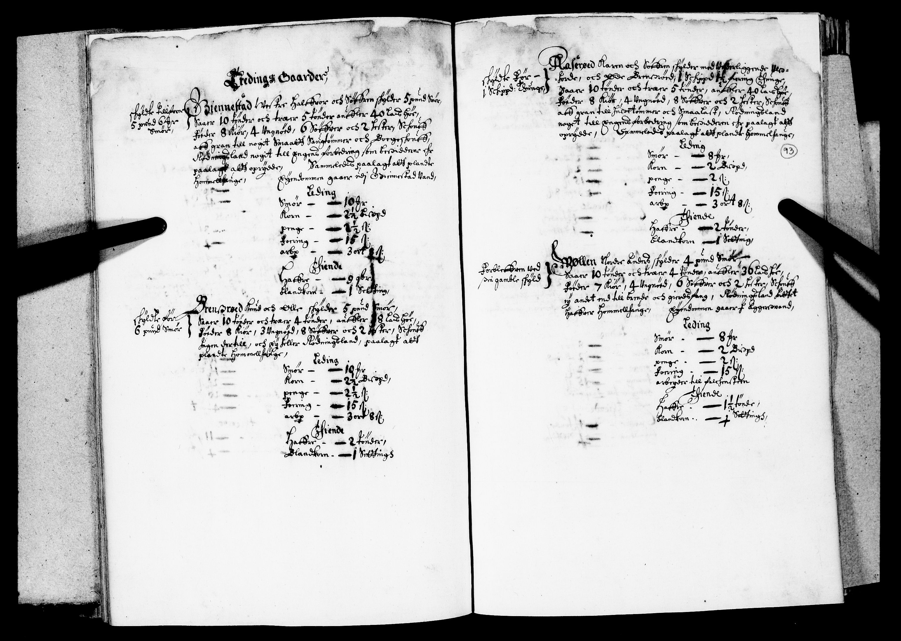 Rentekammeret inntil 1814, Realistisk ordnet avdeling, AV/RA-EA-4070/N/Nb/Nba/L0019: Tønsberg len, 1. del, 1668, p. 92b-93a