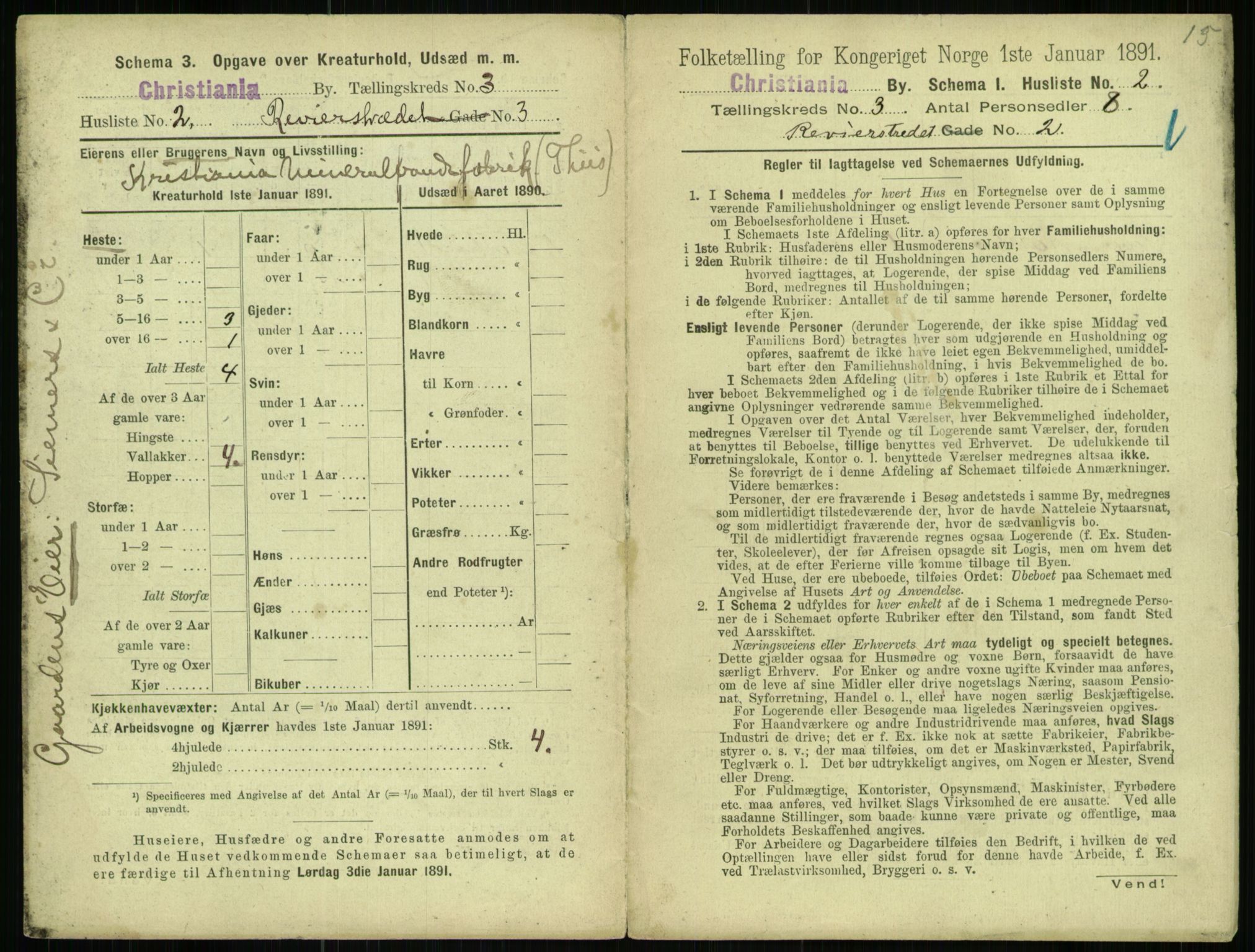 RA, 1891 census for 0301 Kristiania, 1891, p. 1169