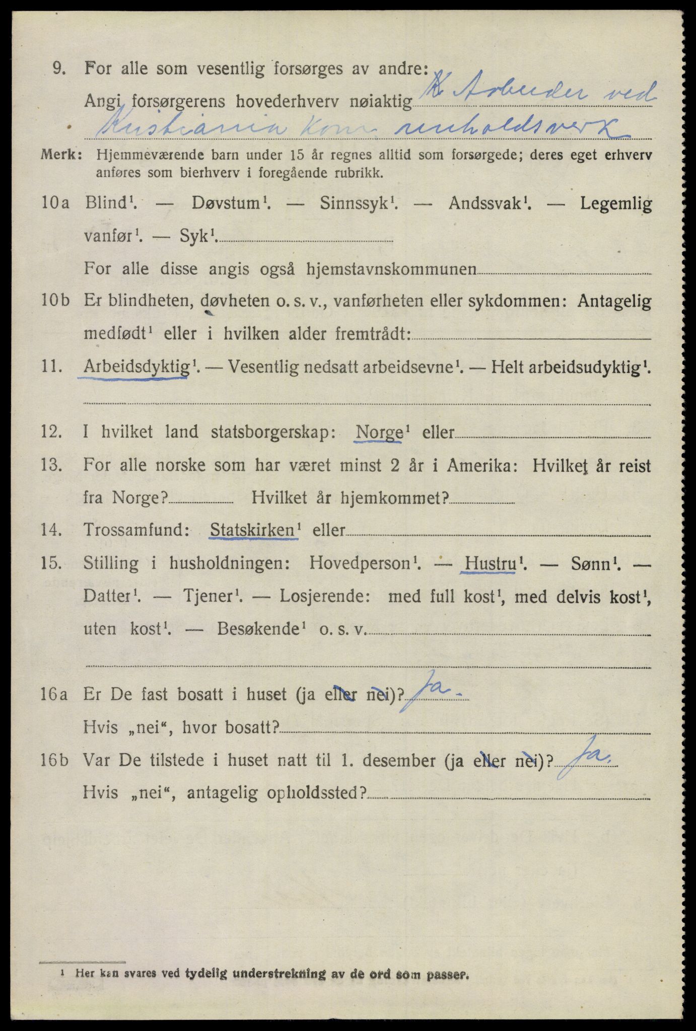 SAO, 1920 census for Nes, 1920, p. 5781