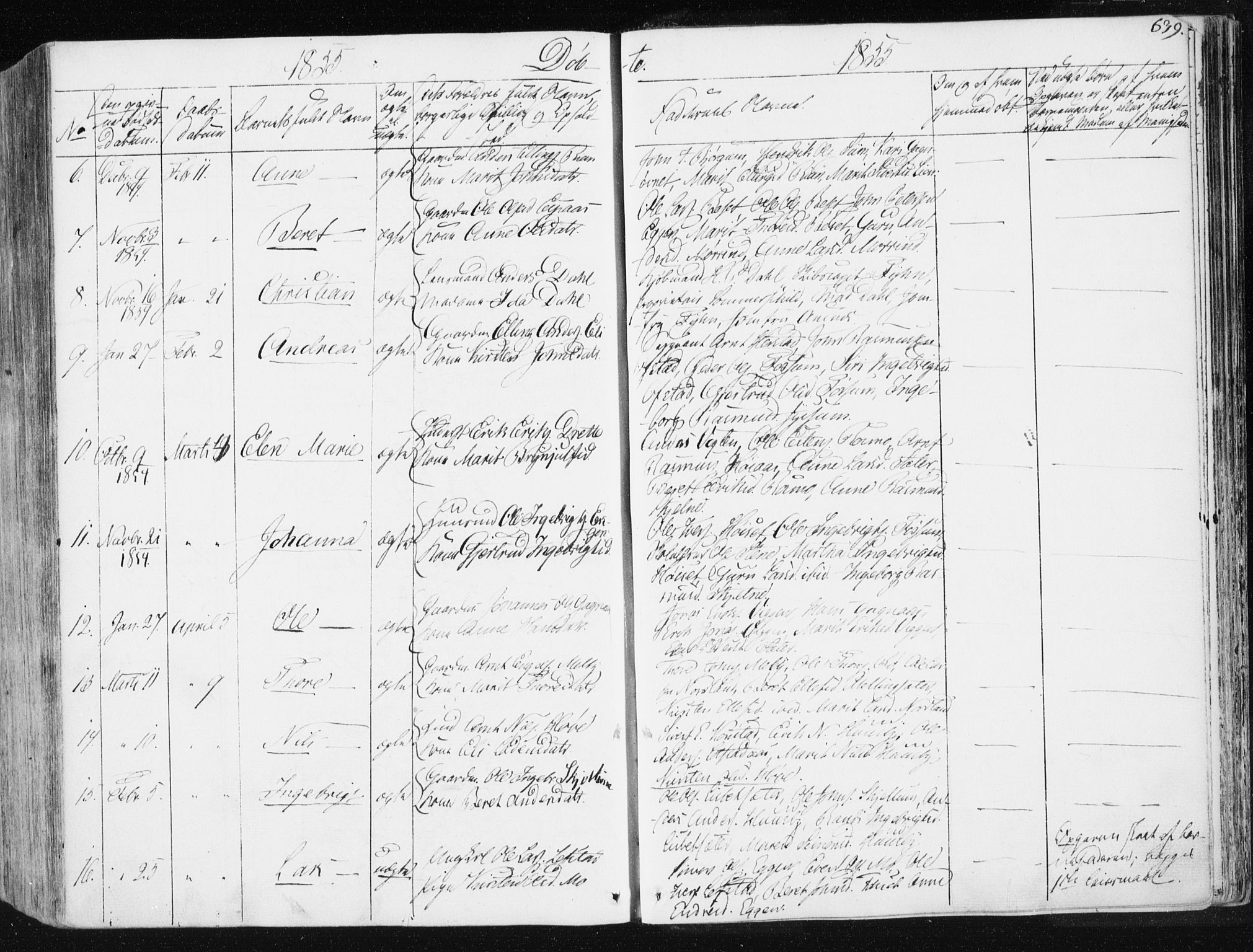 Ministerialprotokoller, klokkerbøker og fødselsregistre - Sør-Trøndelag, SAT/A-1456/665/L0771: Parish register (official) no. 665A06, 1830-1856, p. 639