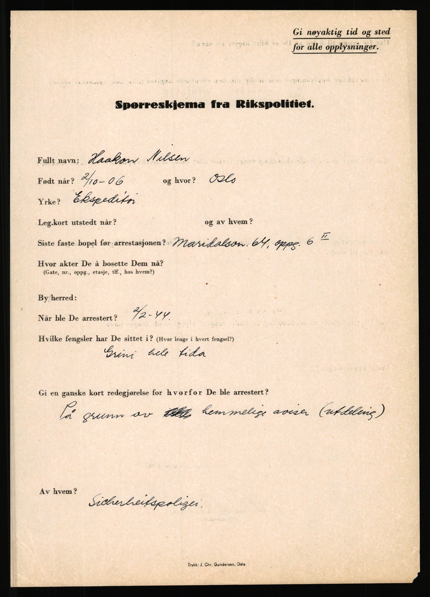 Rikspolitisjefen, AV/RA-S-1560/L/L0012: Mogensen, Øivind - Noraas, Lars, 1940-1945, p. 662