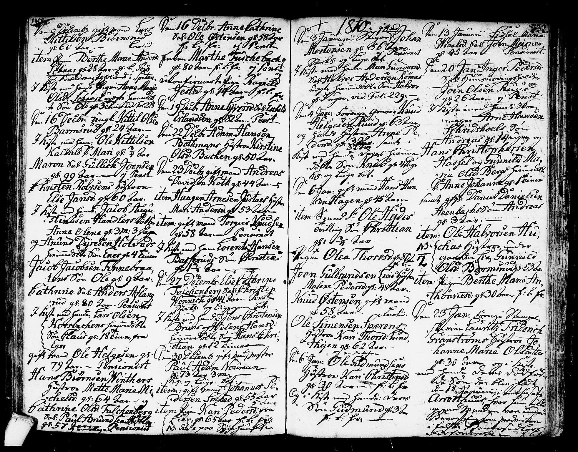 Kongsberg kirkebøker, SAKO/A-22/F/Fa/L0007: Parish register (official) no. I 7, 1795-1816, p. 332