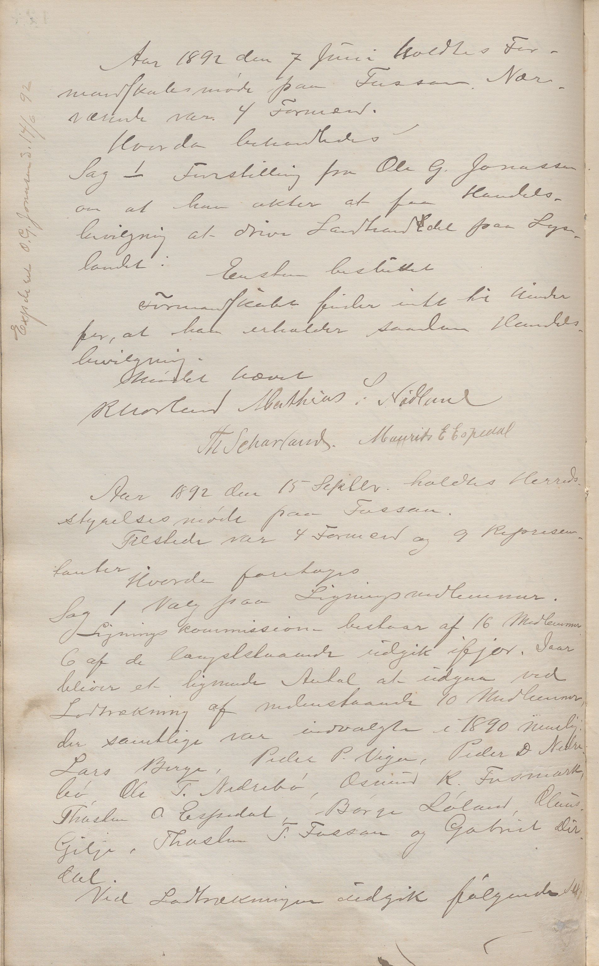 Forsand kommune - Formannskapet / Rådmannskontoret, IKAR/K-101601/A/Aa/Aaa/L0001: Møtebok, 1878-1893, p. 124b