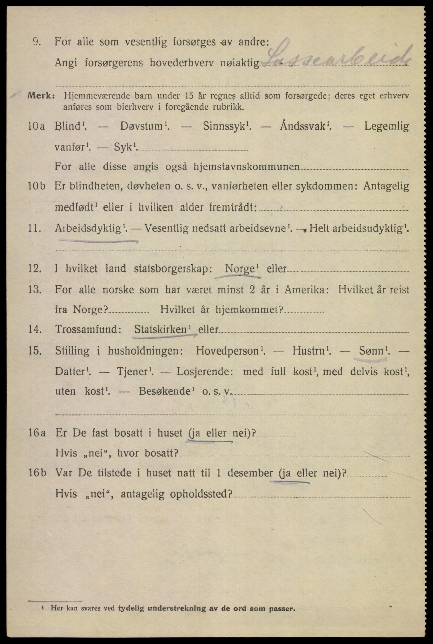 SAKO, 1920 census for Skien, 1920, p. 45079