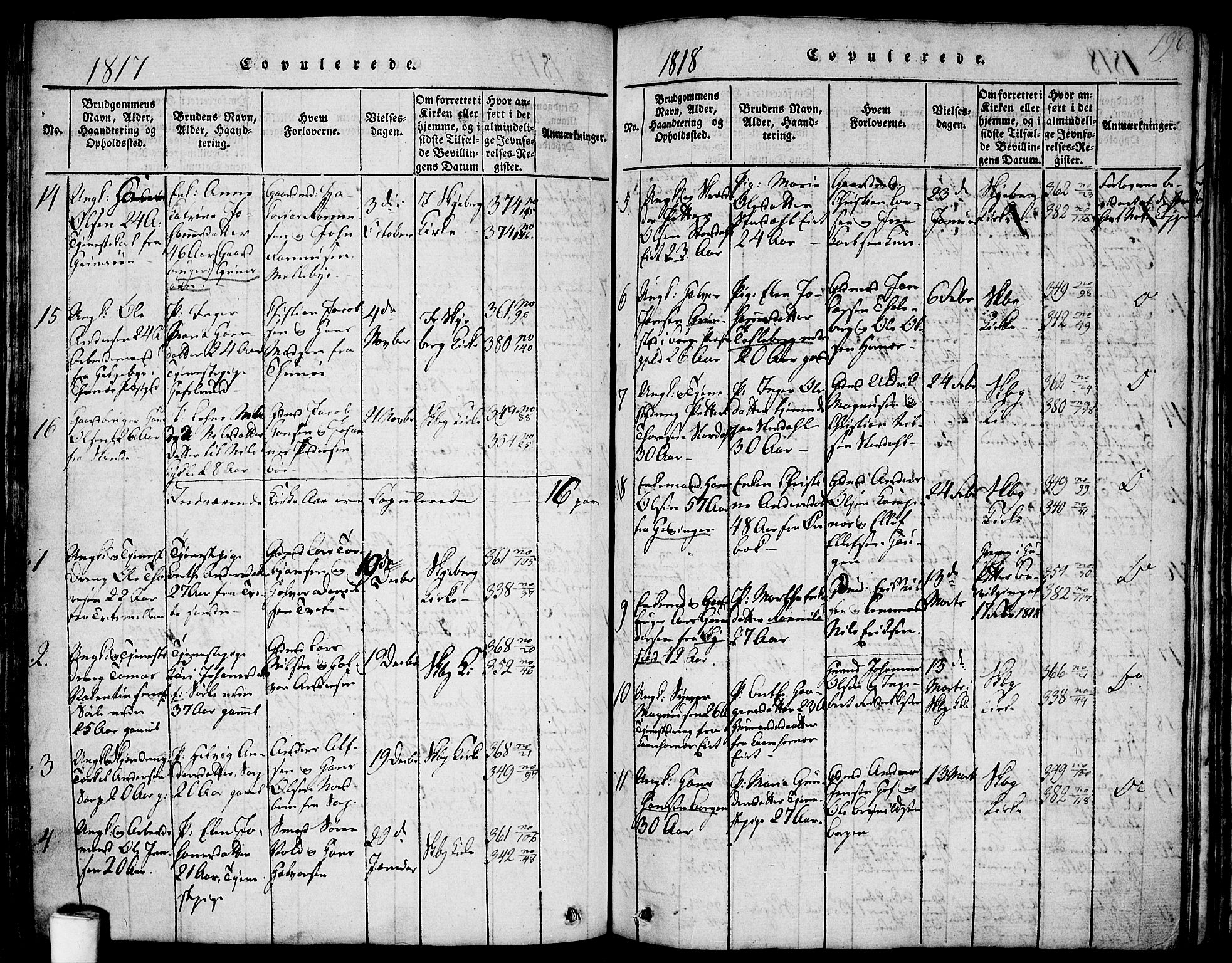 Skjeberg prestekontor Kirkebøker, SAO/A-10923/F/Fa/L0004: Parish register (official) no. I 4, 1815-1830, p. 196