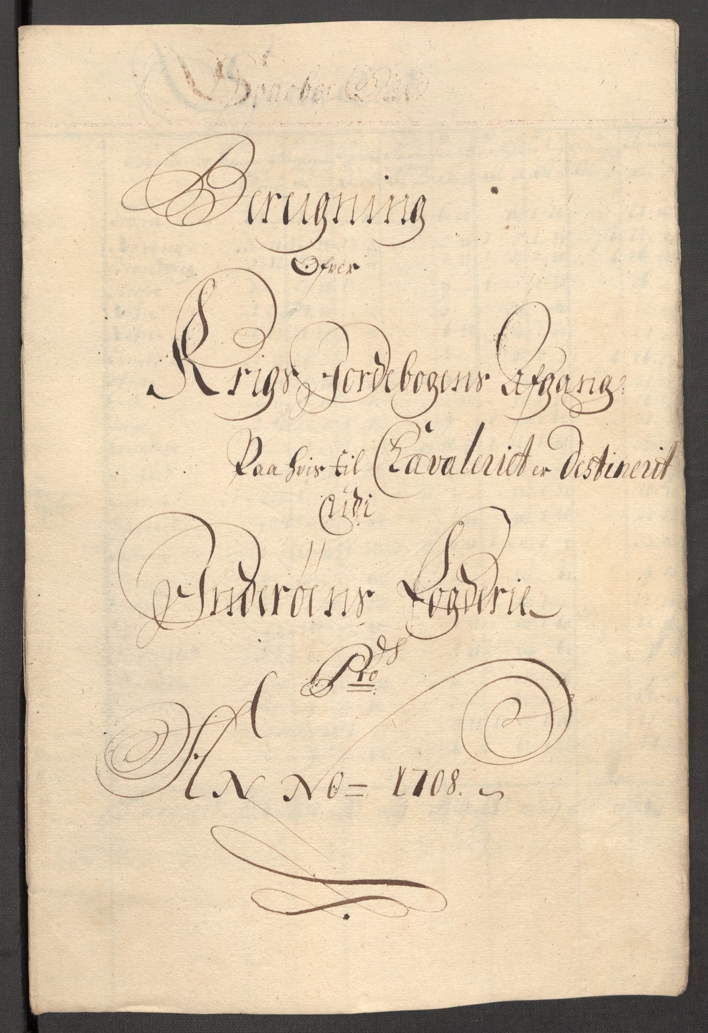 Rentekammeret inntil 1814, Reviderte regnskaper, Fogderegnskap, AV/RA-EA-4092/R63/L4316: Fogderegnskap Inderøy, 1708, p. 192