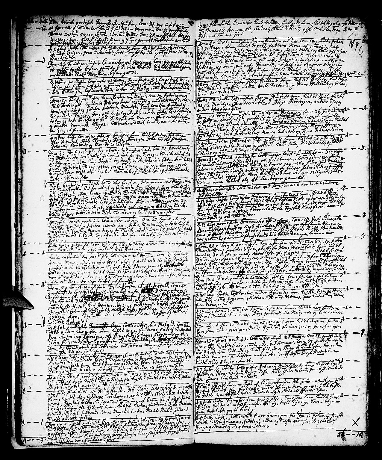 Hamre sokneprestembete, AV/SAB-A-75501/H/Ha/Haa/Haaa/L0003: Parish register (official) no. A 3, 1708-1726, p. 16