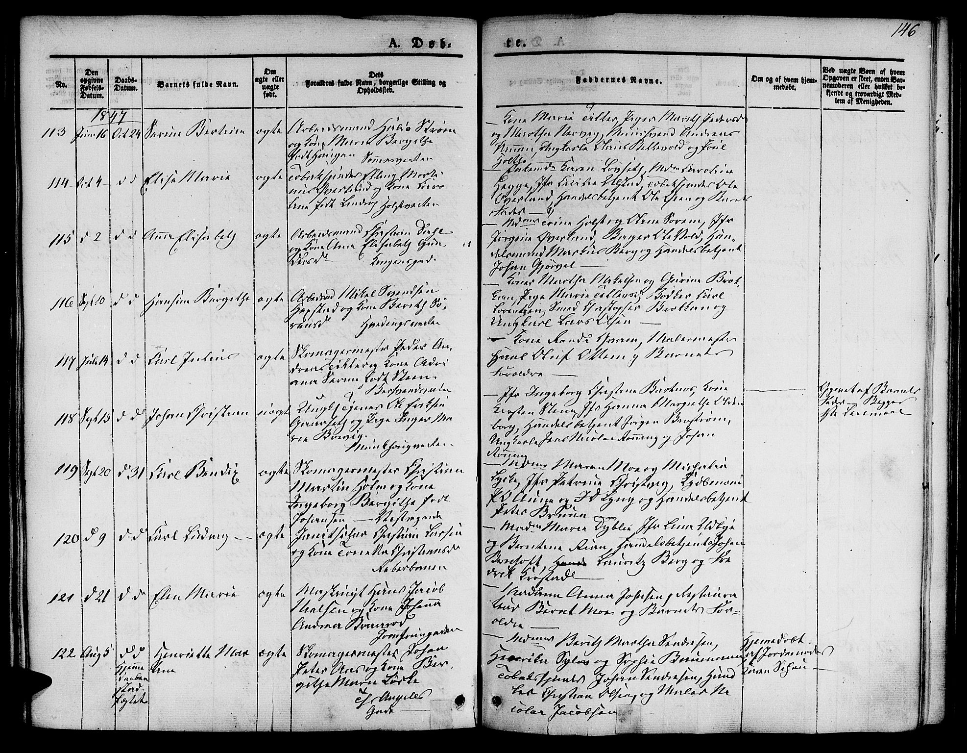 Ministerialprotokoller, klokkerbøker og fødselsregistre - Sør-Trøndelag, SAT/A-1456/601/L0048: Parish register (official) no. 601A16, 1840-1847, p. 146