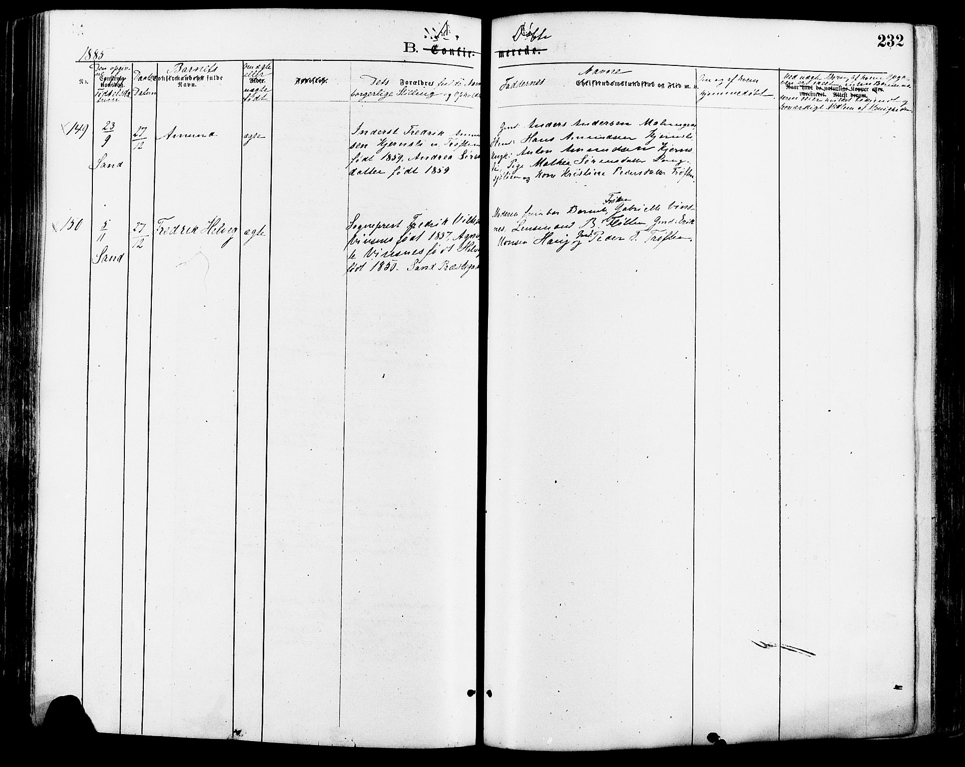 Nord-Odal prestekontor, SAH/PREST-032/H/Ha/Haa/L0005: Parish register (official) no. 5, 1874-1885, p. 232