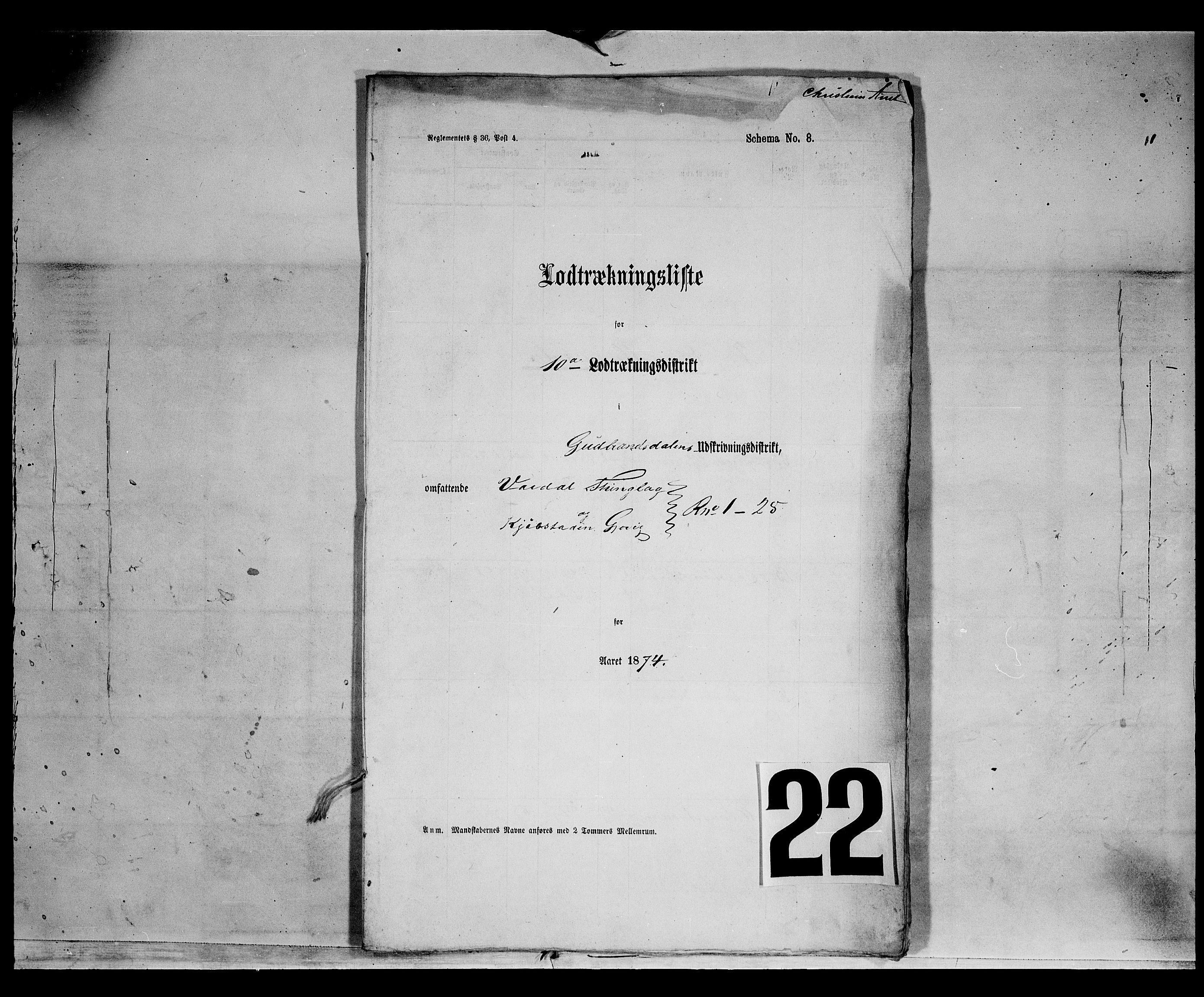 Fylkesmannen i Oppland, AV/SAH-FYO-002/1/K/Kg/L1169: Vardal, Biri og Gjøvik, 1860-1879, p. 7369
