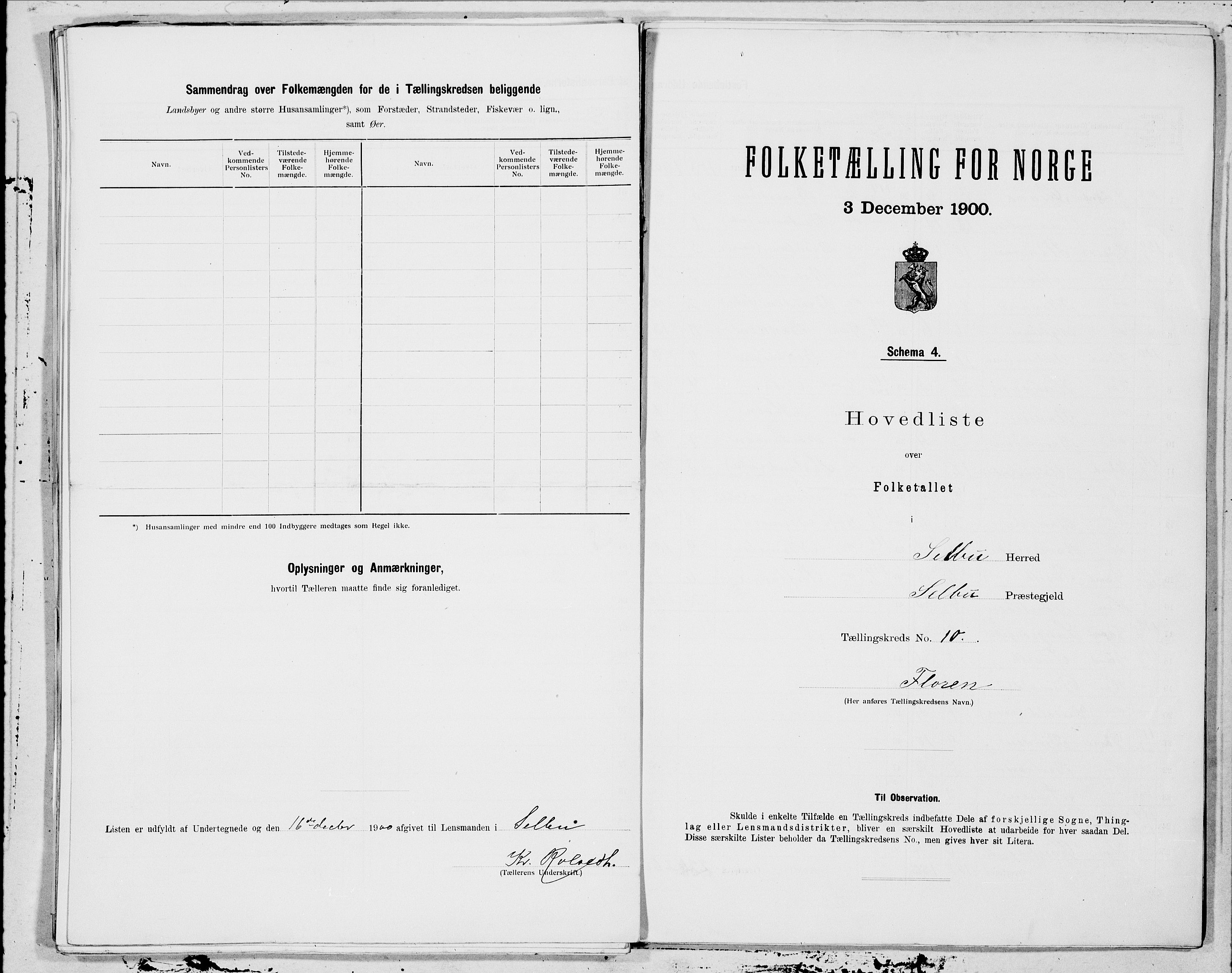 SAT, 1900 census for Selbu, 1900, p. 20