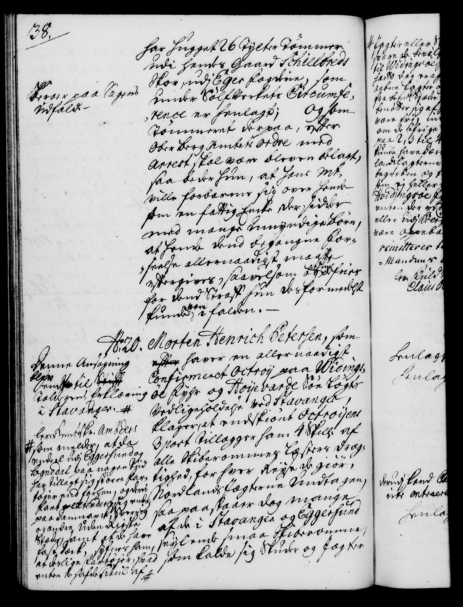 Rentekammeret, Kammerkanselliet, RA/EA-3111/G/Gh/Gha/L0021: Norsk ekstraktmemorialprotokoll (merket RK 53.66), 1739, p. 38