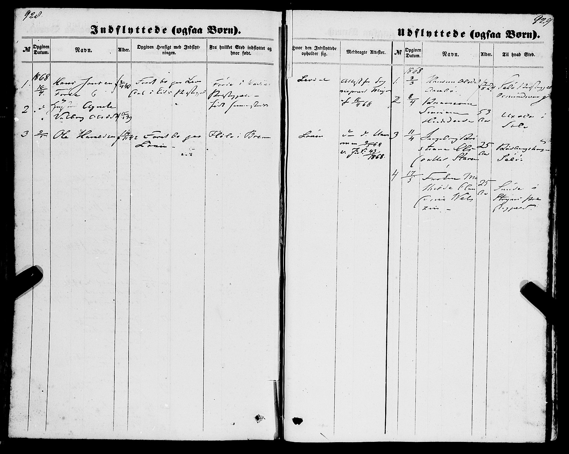 Eid sokneprestembete, AV/SAB-A-82301/H/Haa/Haaa/L0009: Parish register (official) no. A 9, 1861-1868, p. 928-929