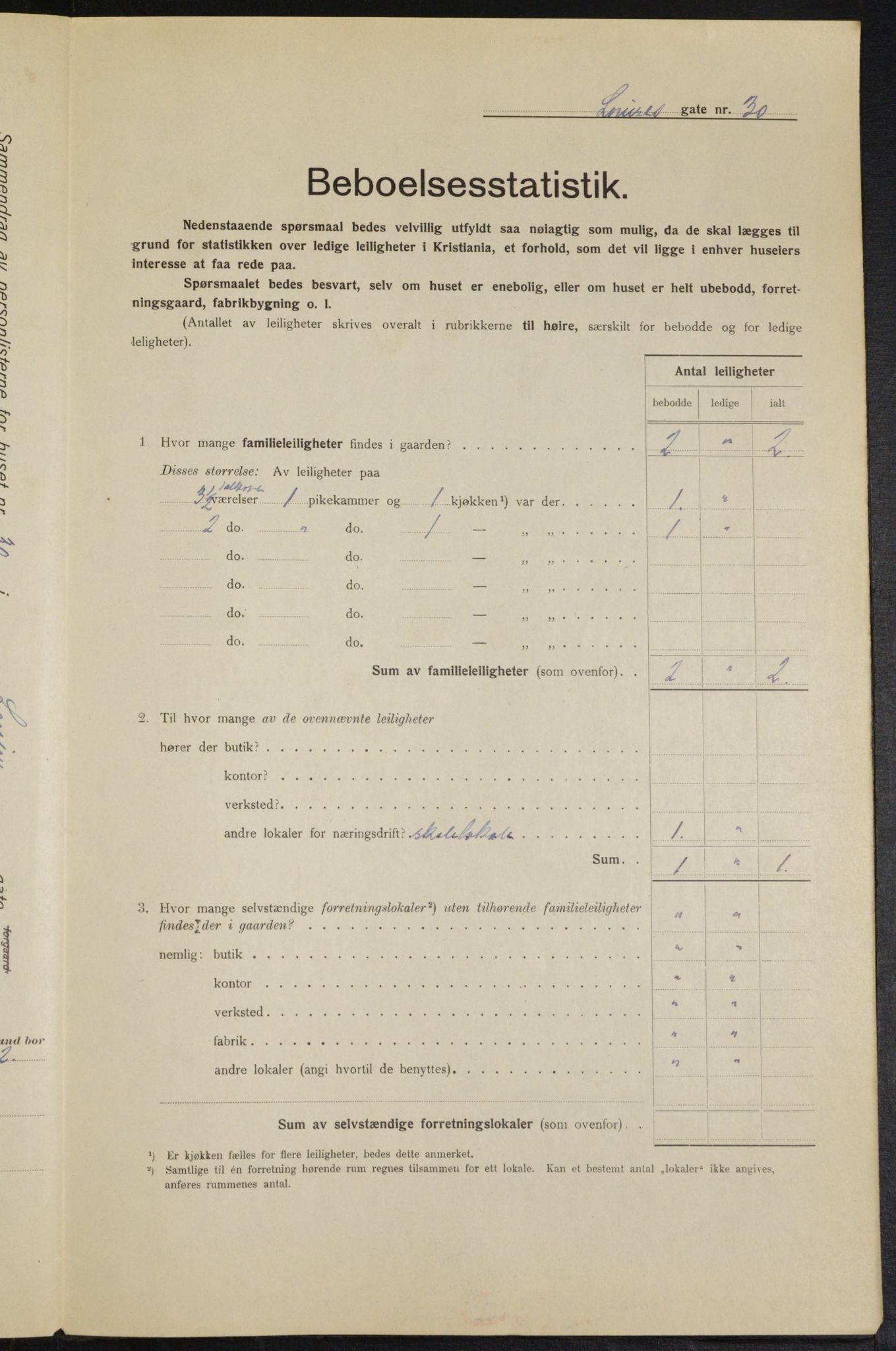 OBA, Municipal Census 1915 for Kristiania, 1915, p. 57802