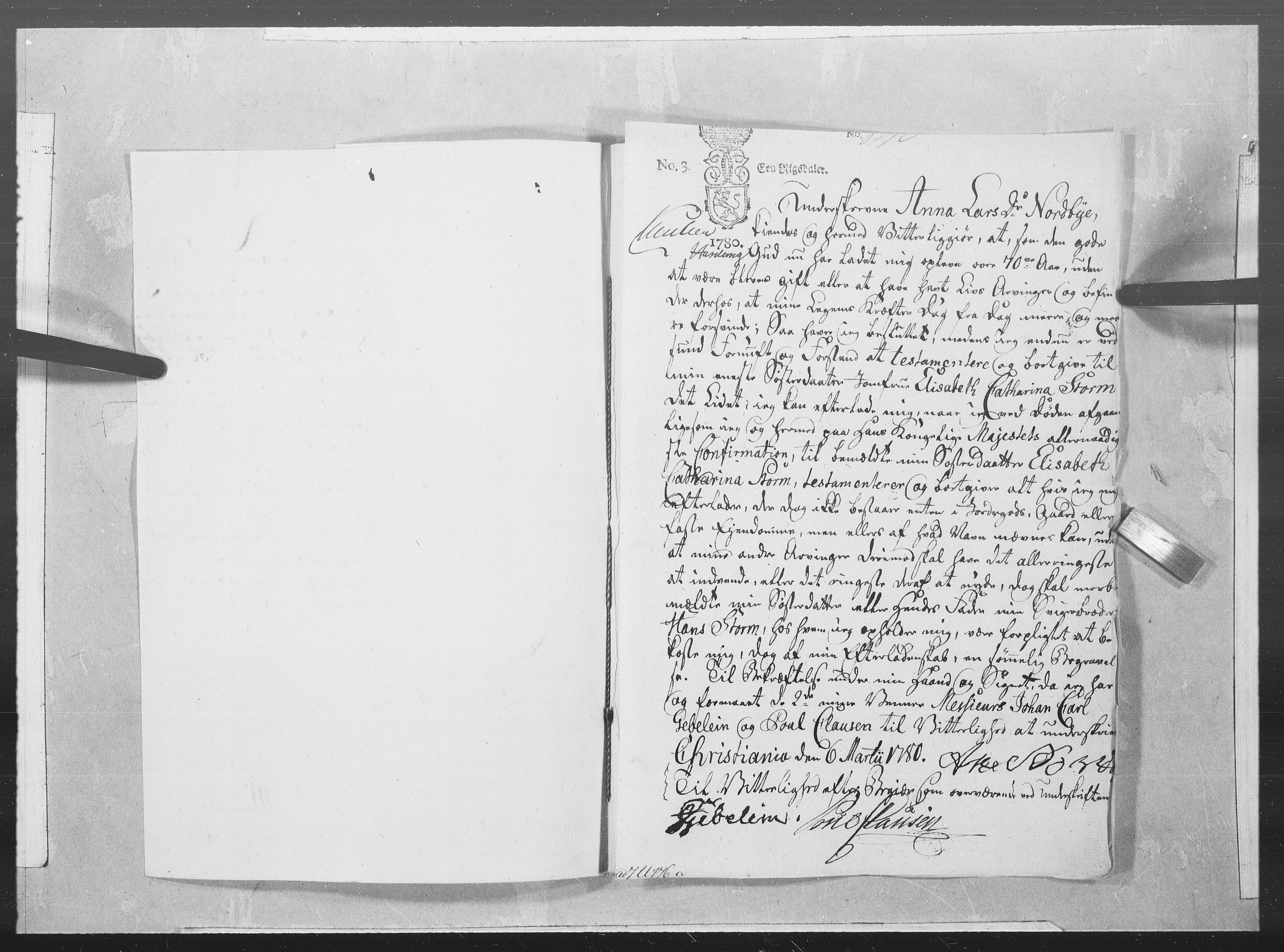 Danske Kanselli 1572-1799, AV/RA-EA-3023/F/Fc/Fcc/Fcca/L0267: Norske innlegg 1572-1799, 1787, p. 64
